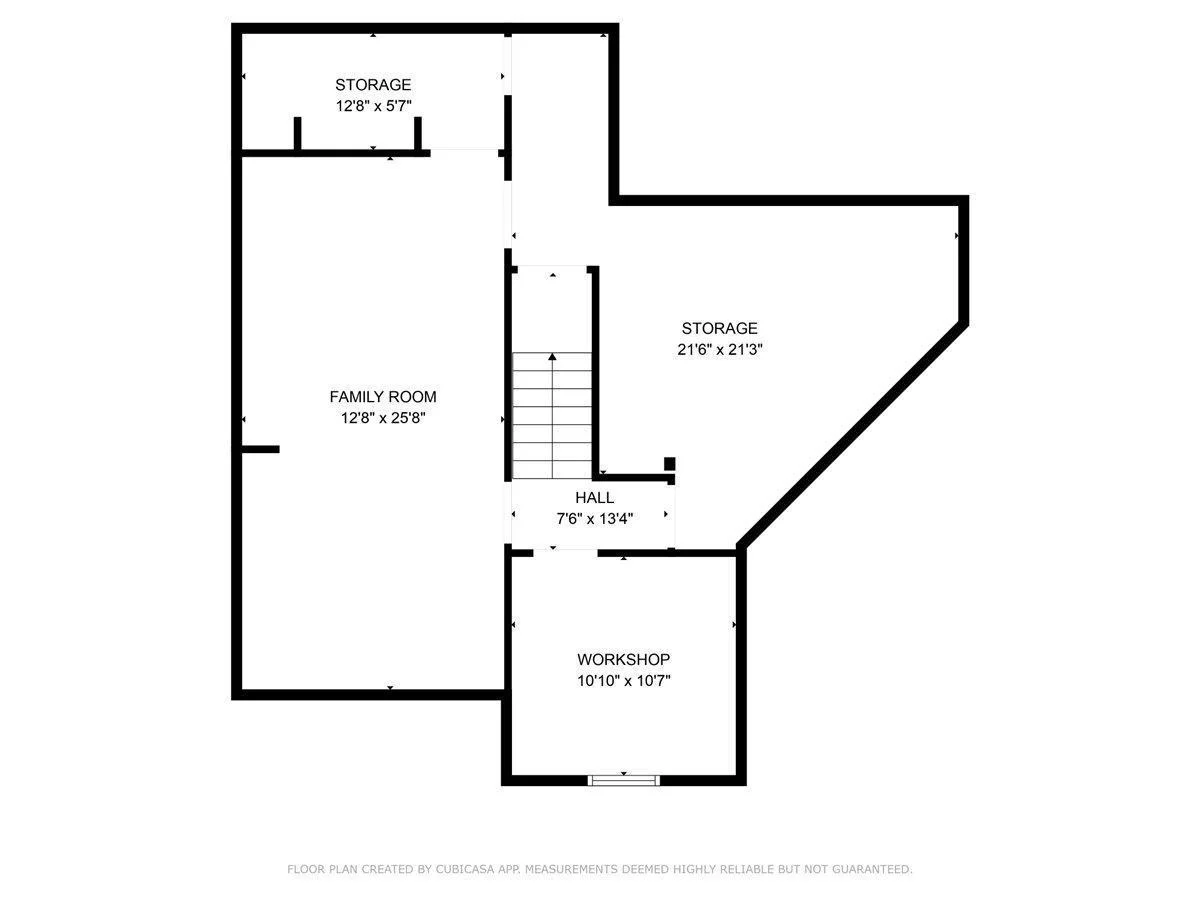 Lower level floor plan