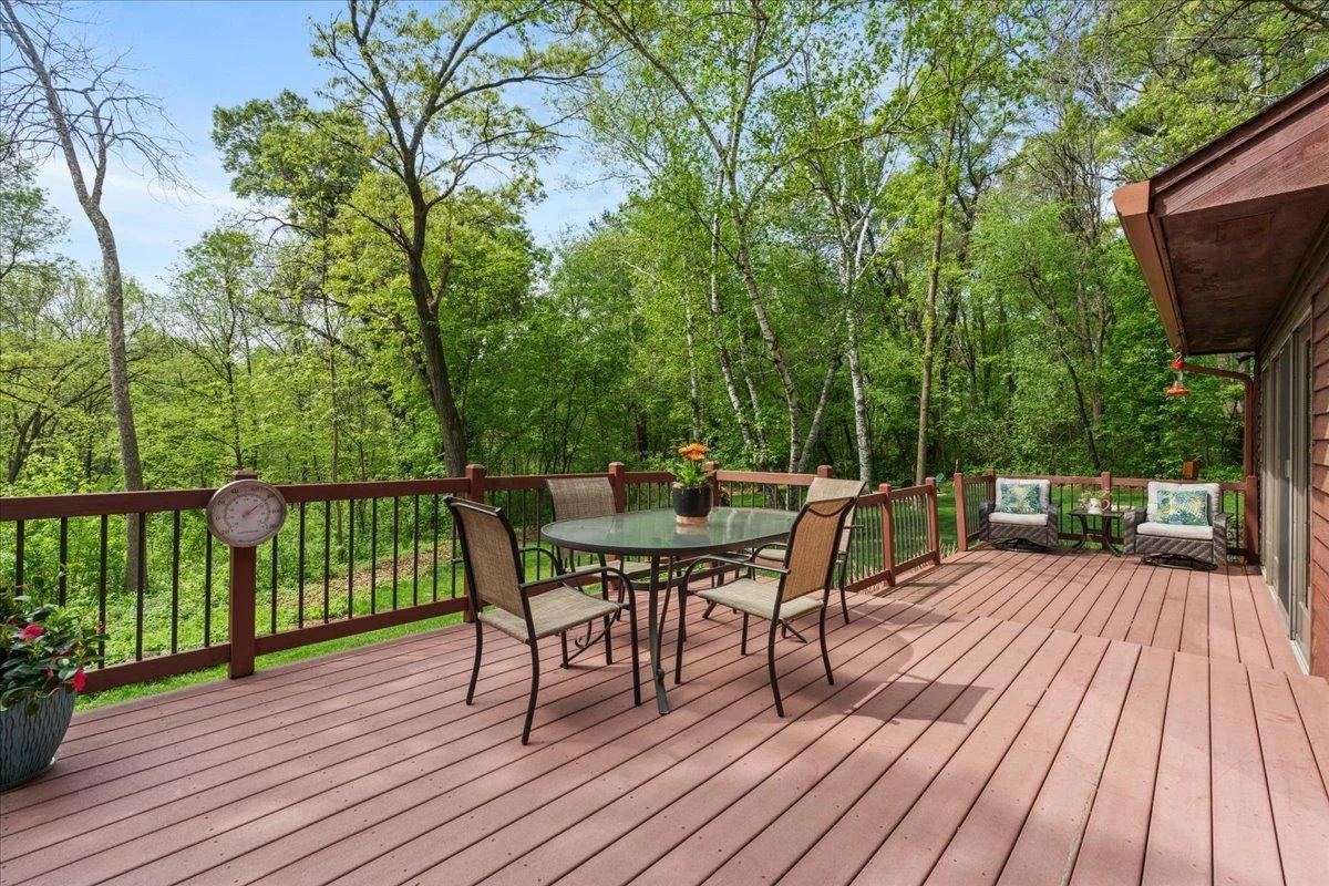 This deck is great for relaxing and viewing the wildlife