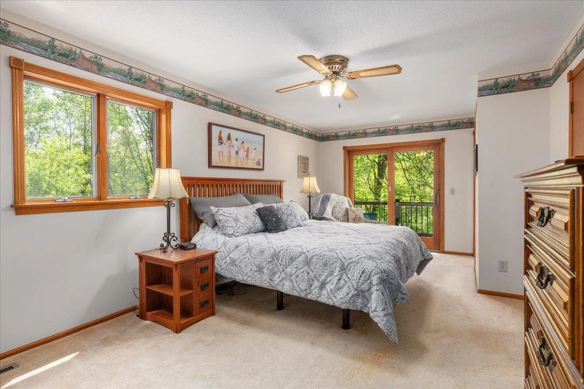 Primary suite with access to your private balcony!