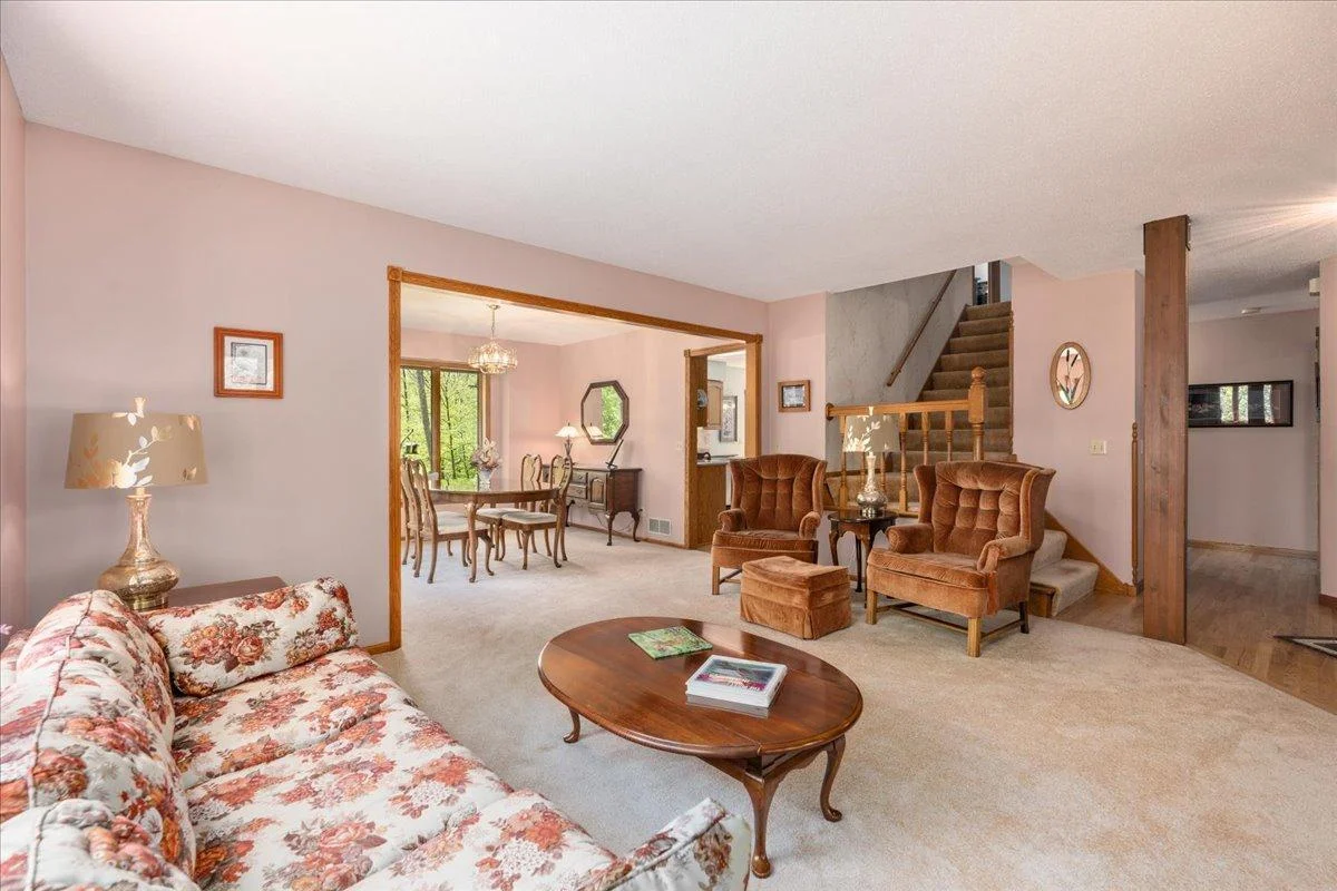 Great gathering area off the formal dining room perfect for getting together with family and friends