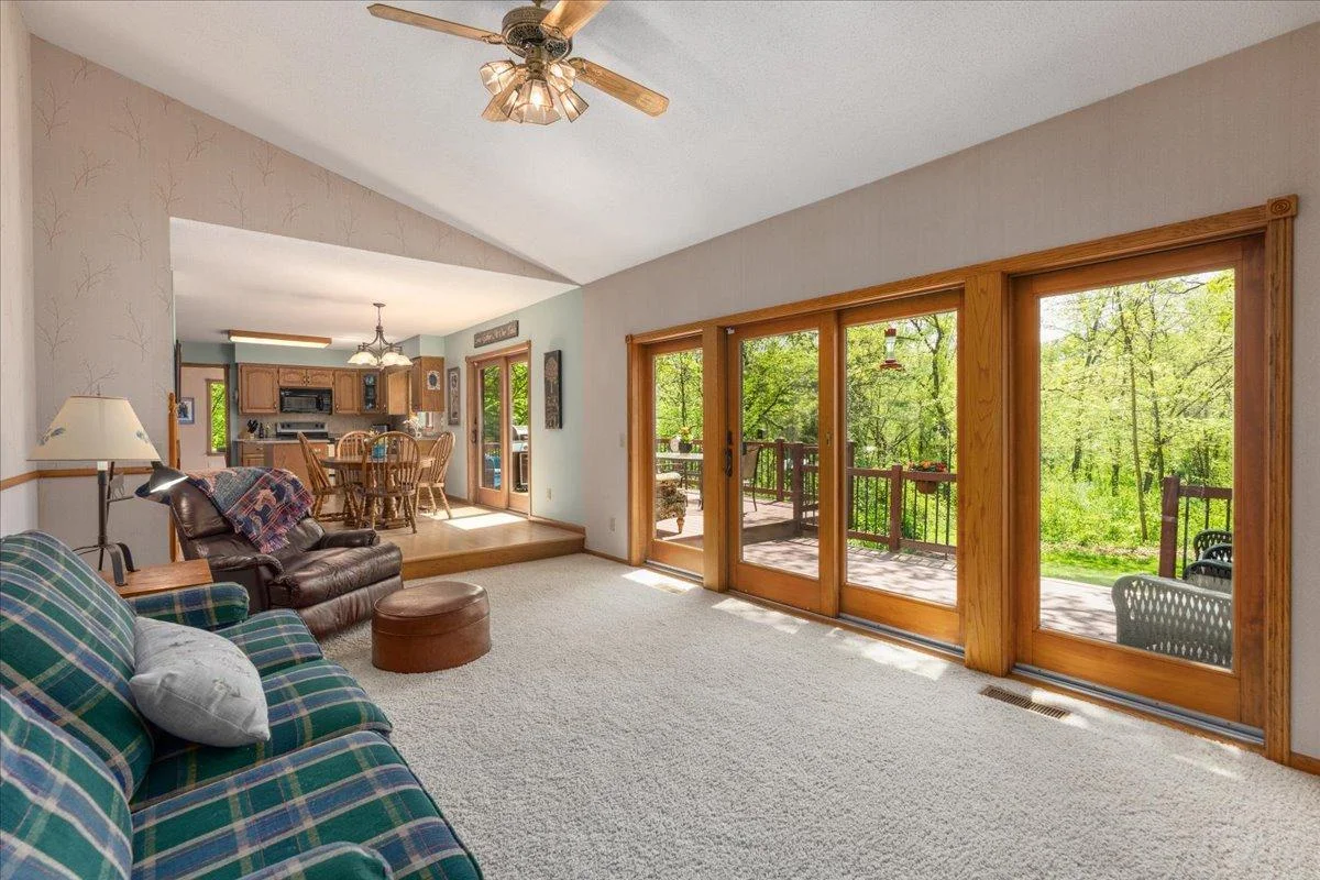 Stunning views off the great room and access to the deck