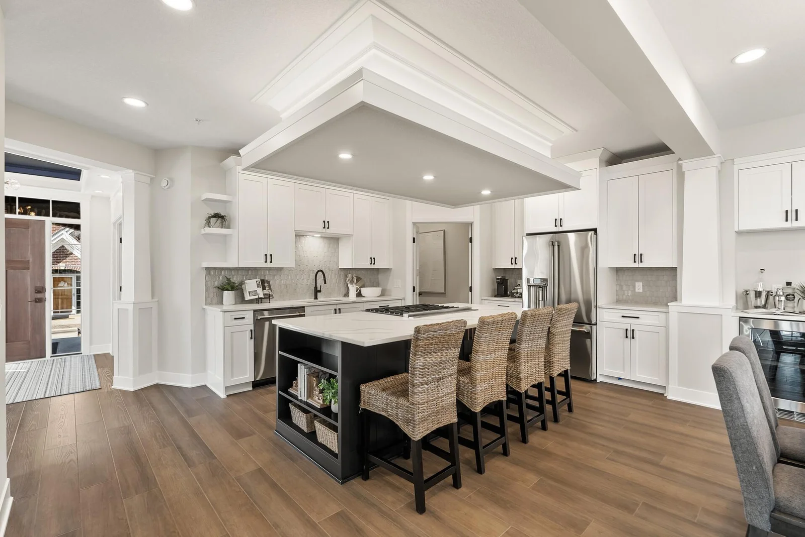 Kitchen 1 with large island and tons of storage