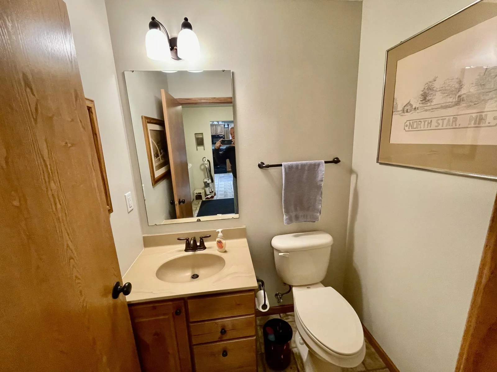 1/2 BATH BY GARAGE