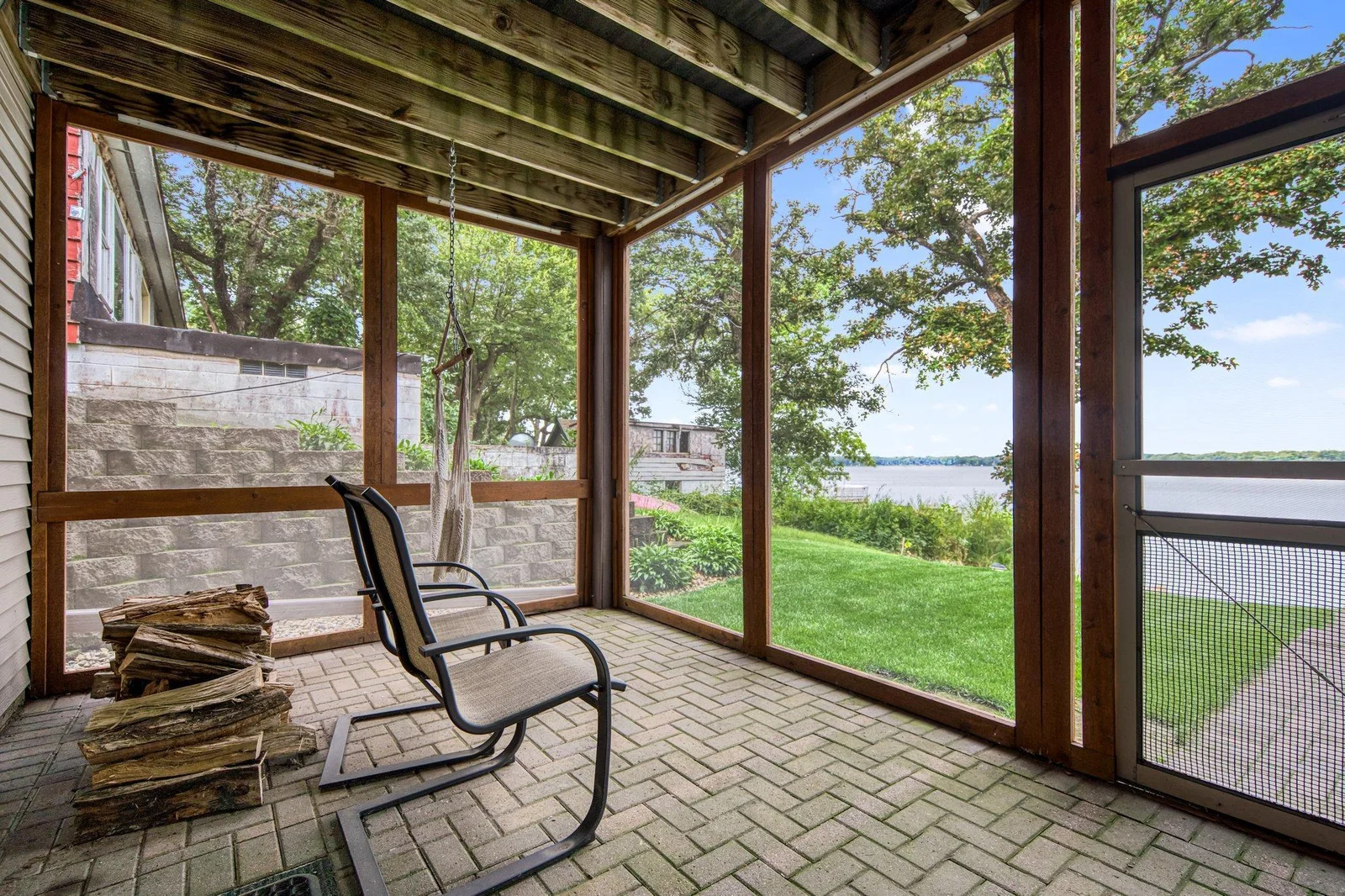 Screened in porch.