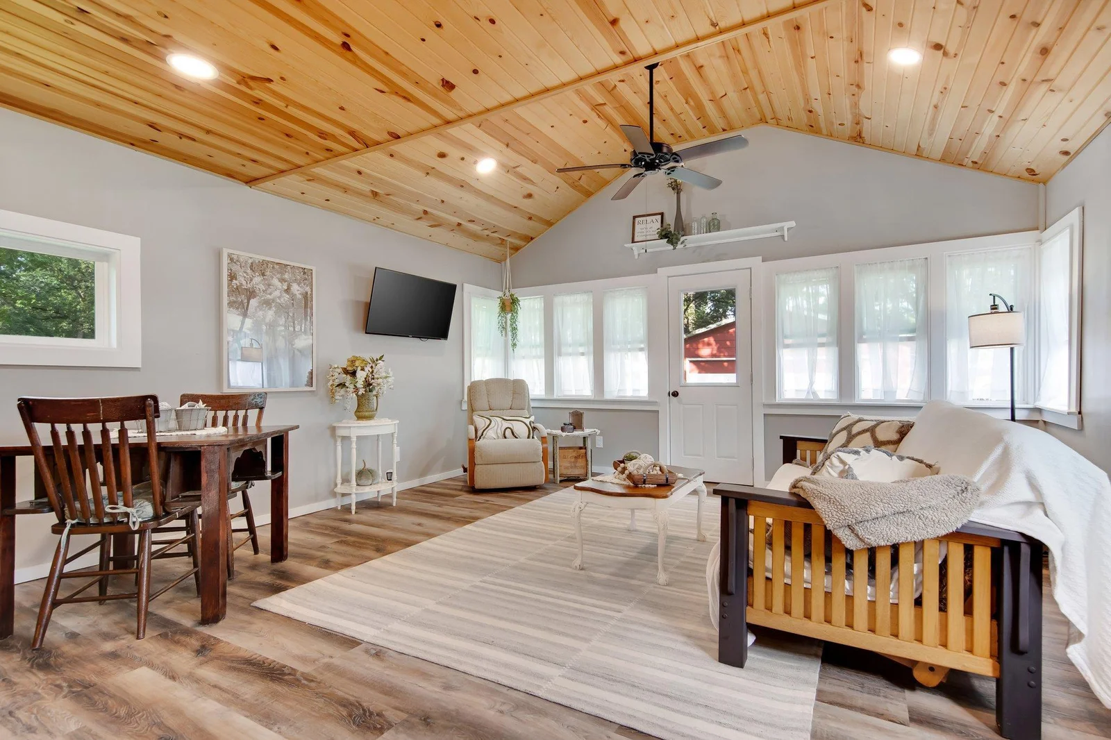 Inside the bunk house!