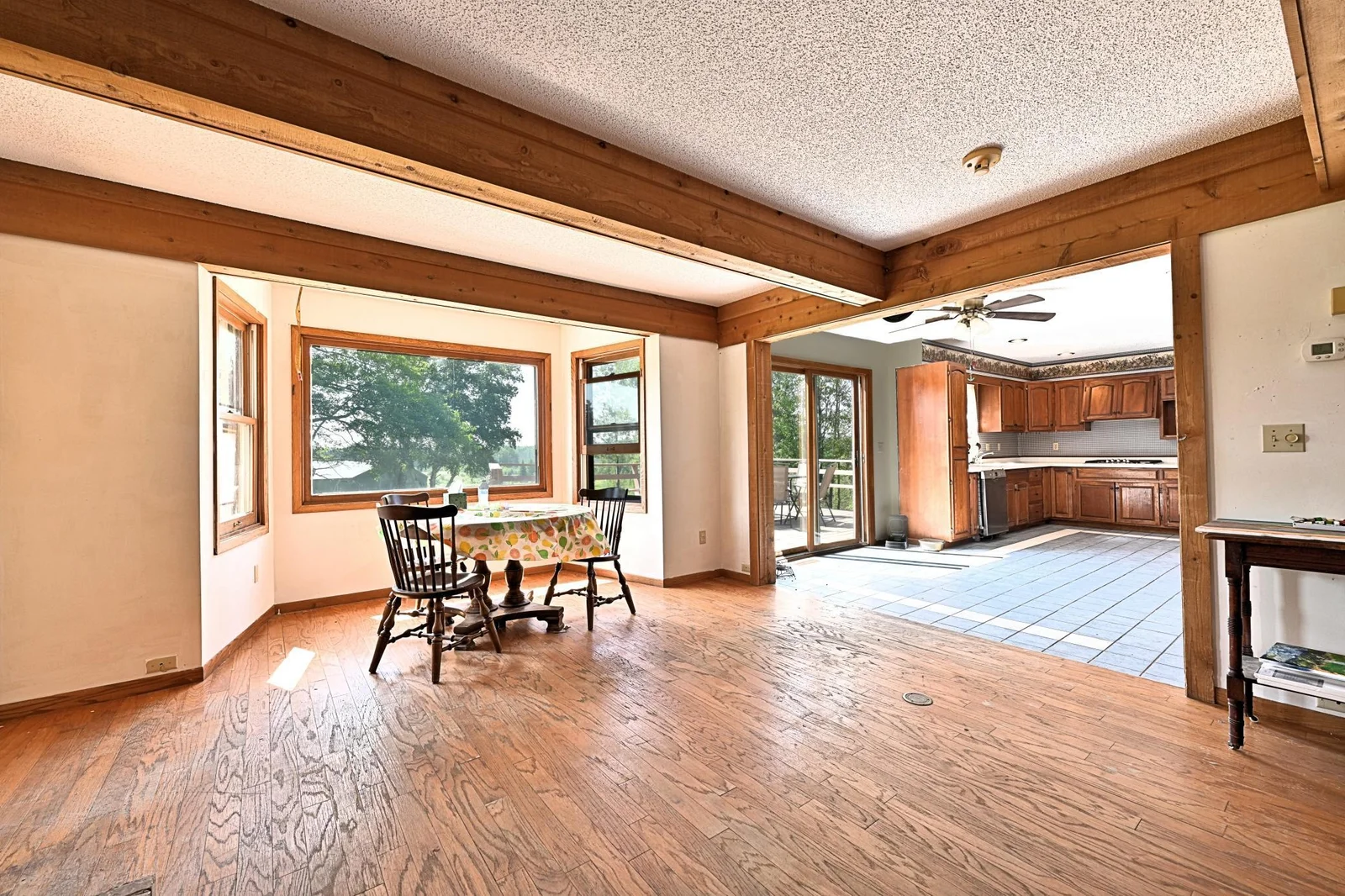 DINING TO KITCHEN AND DECK ENTRANCE