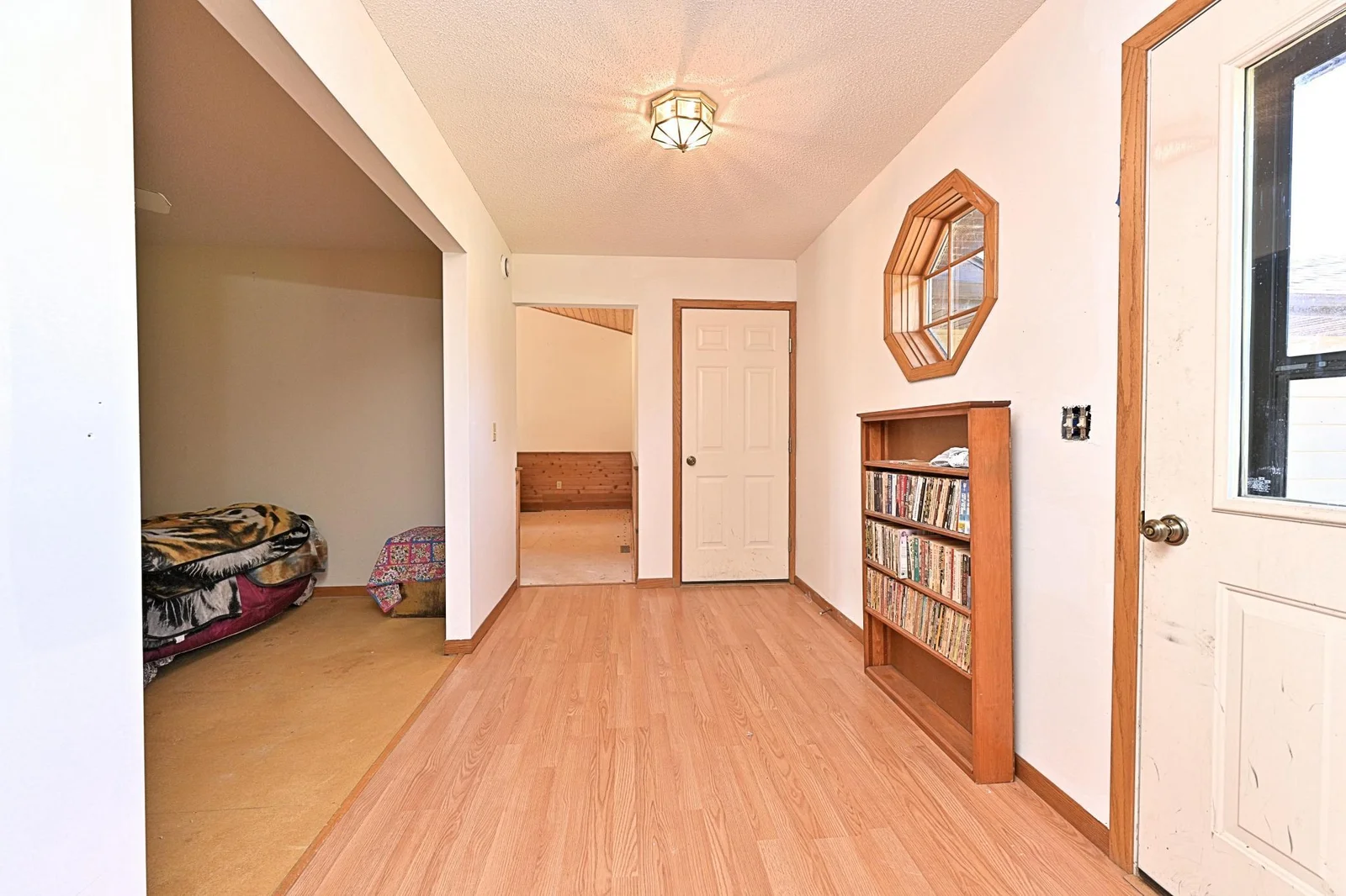 SO MANY ENTRY POINTS INTO THE HOUSE. THIS ONE IS FROM DECK AND GARAGE