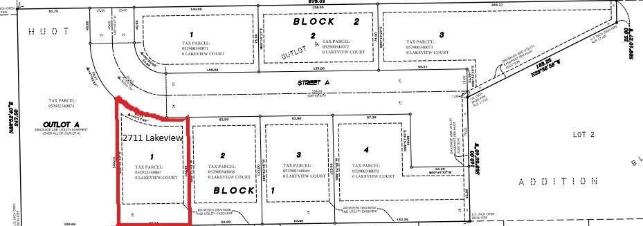 2711 Lakeview Ct Full Plat with red lined lot.jpg