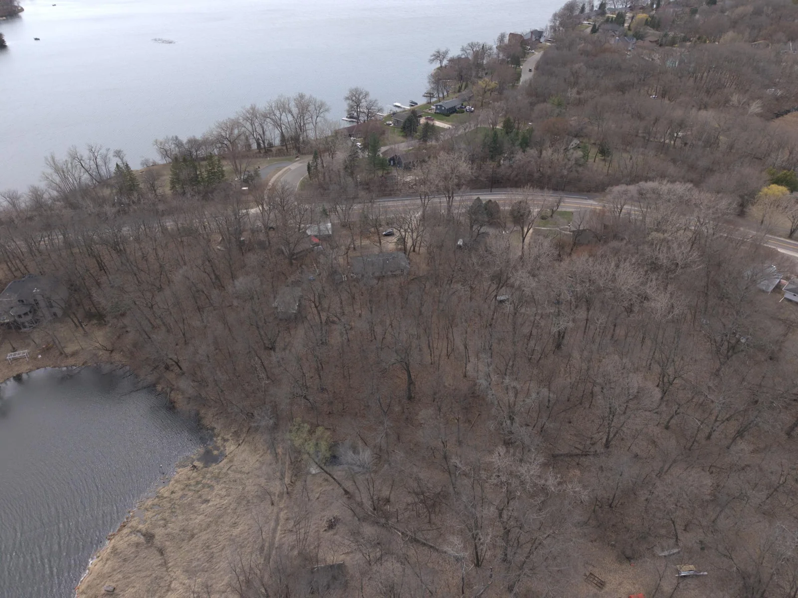 High view of the property, Kingsley Lake and Lake Orchard