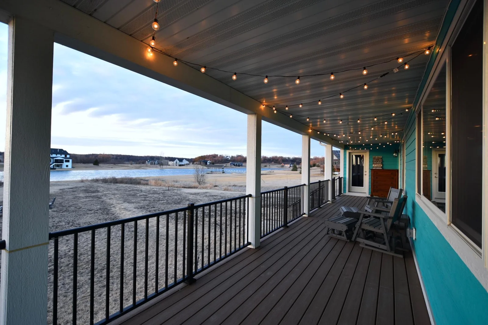 Trex decking-covered porch