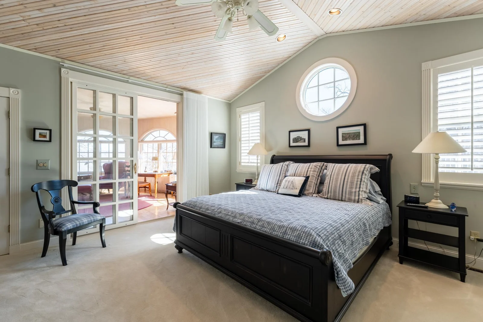 Primary Bedroom Suite with Entrance into Front Office Sitting Room