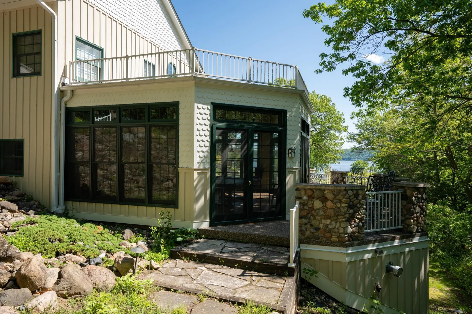 Billiards Room & Side Patio