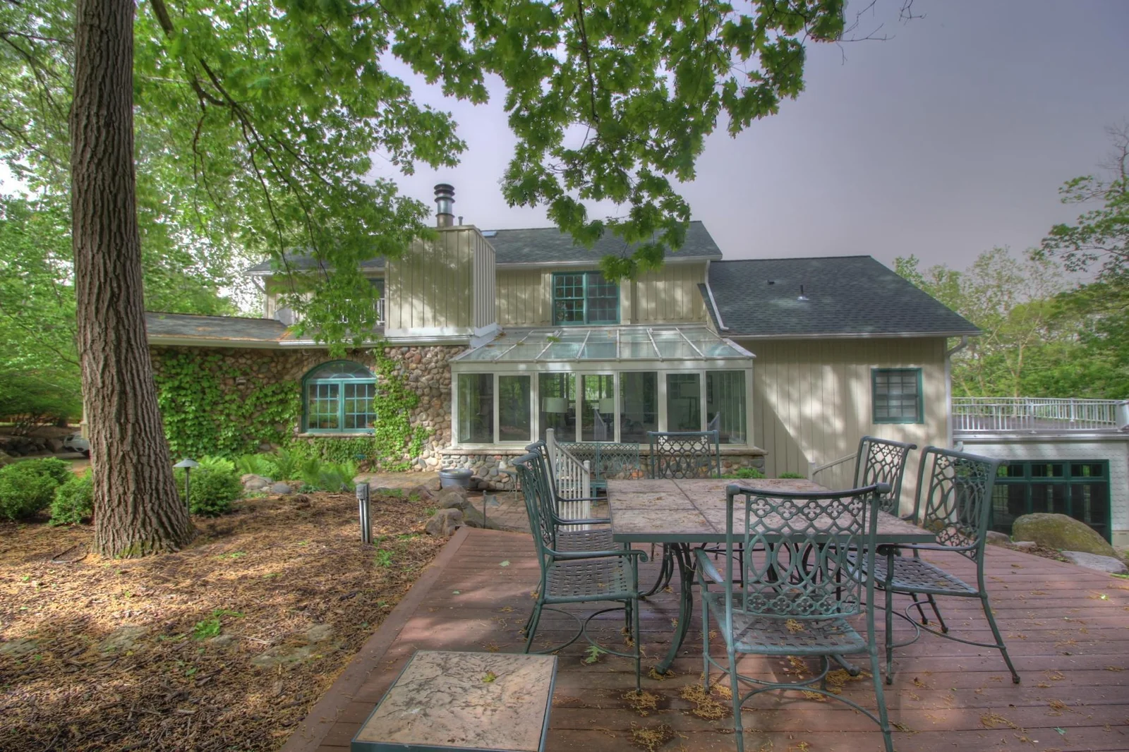 Rear Patio & Deck Area