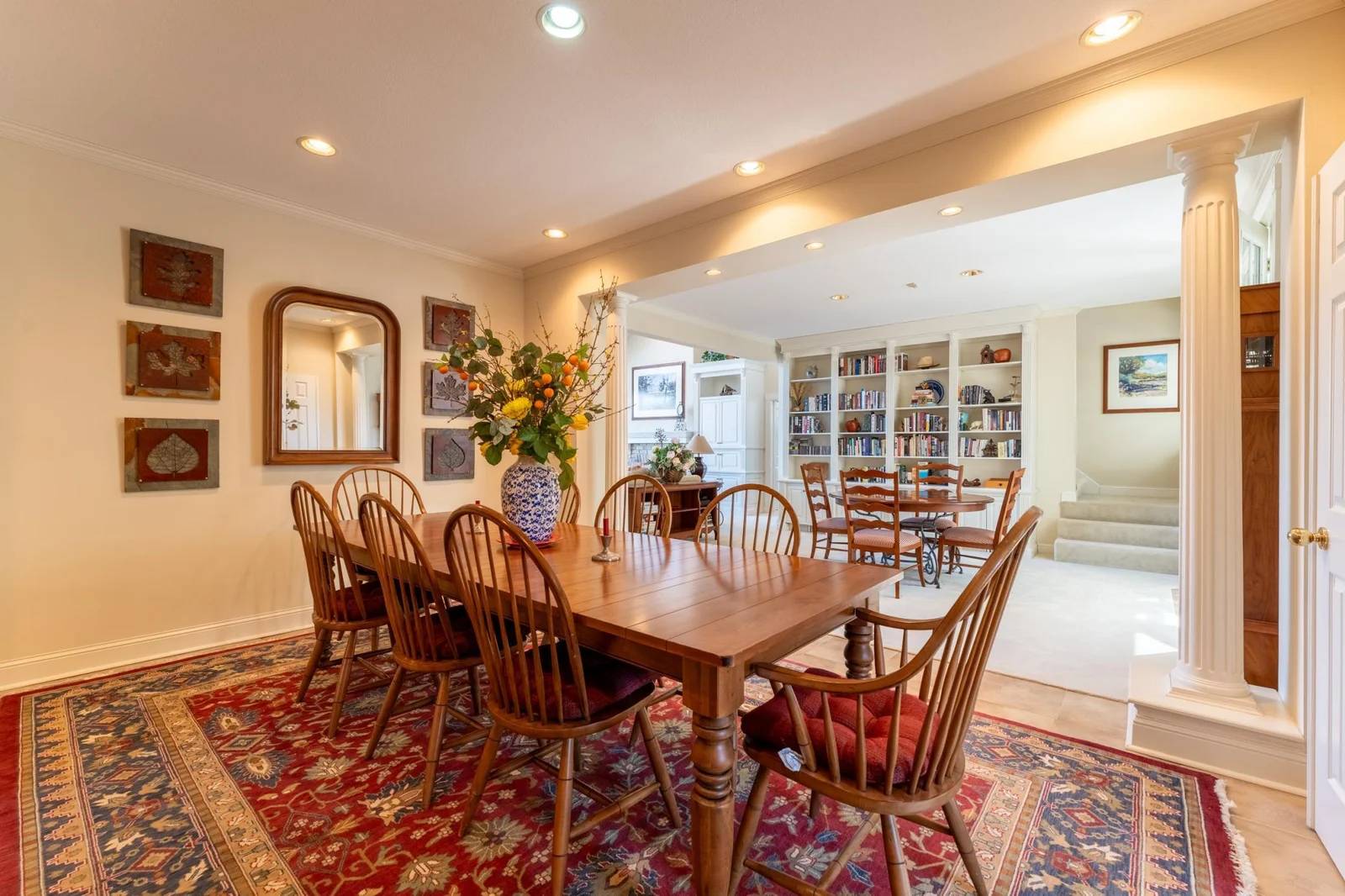 Formal Dining Room into Library