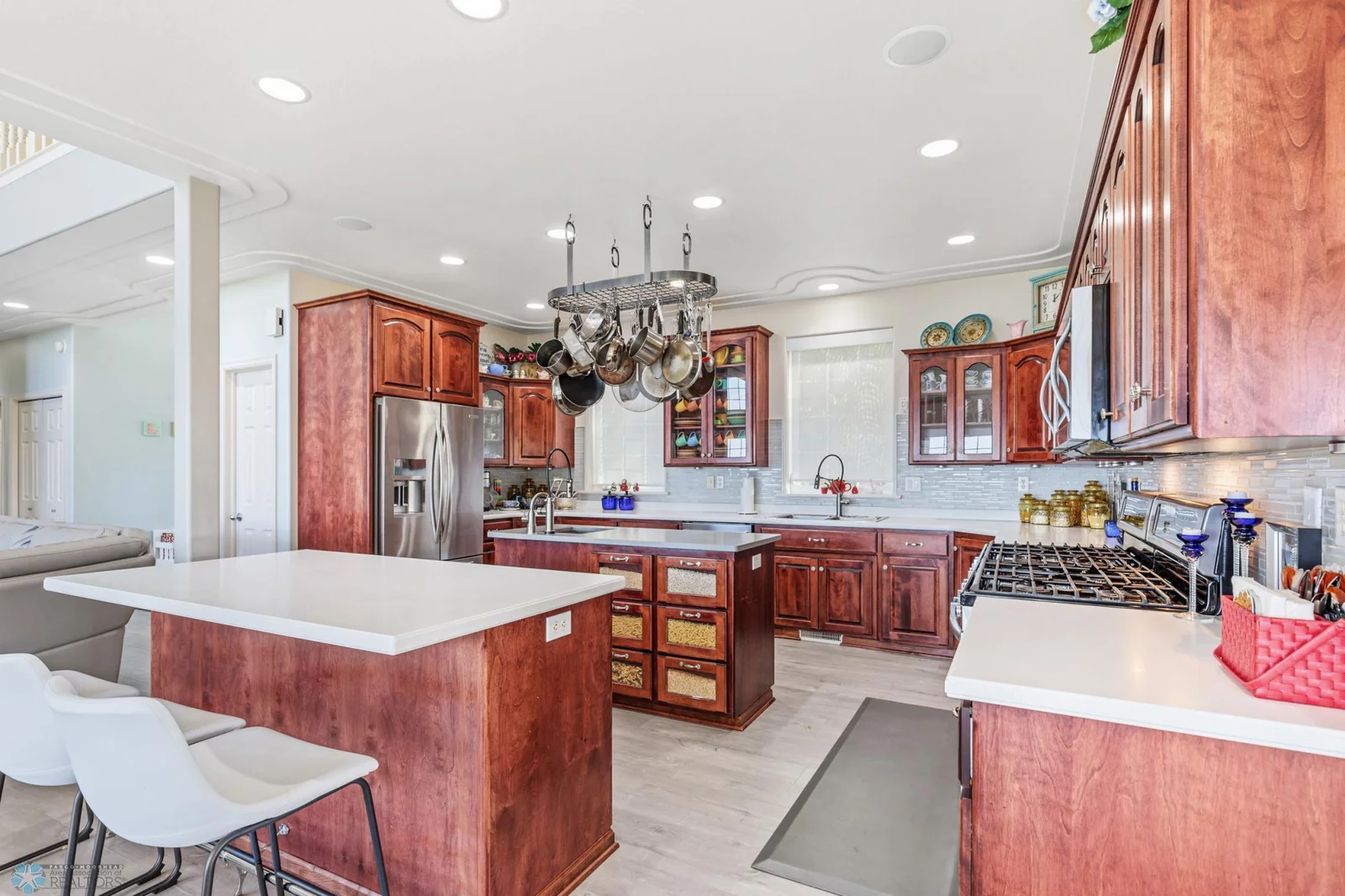 Kitchen with Two Islands
