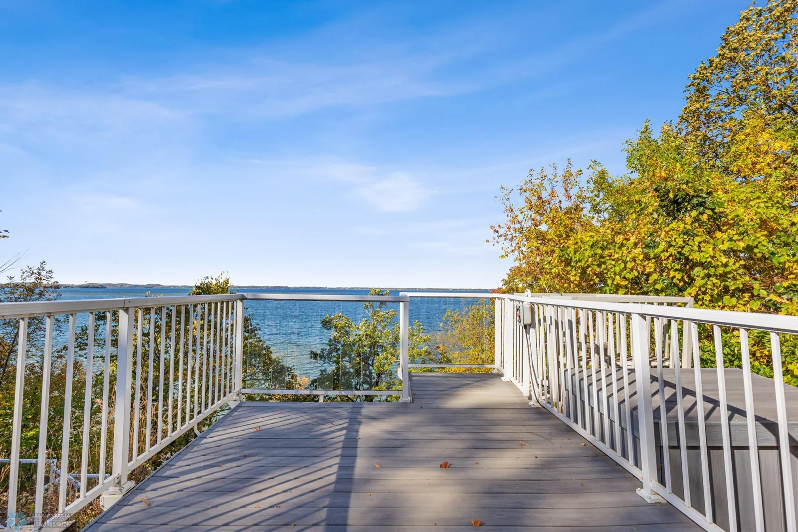 Landing on Stairs to Lake