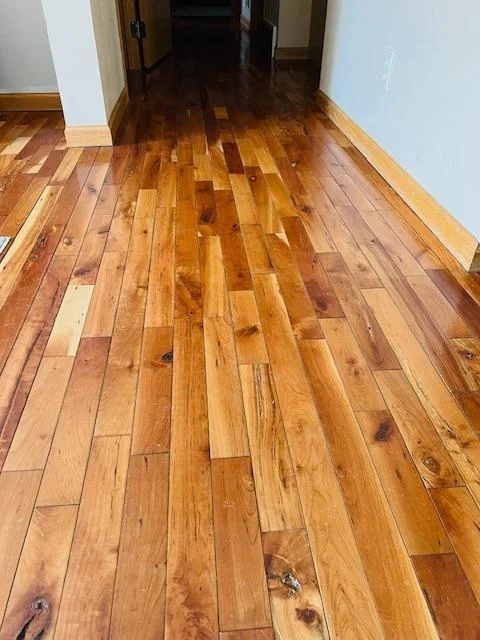 Beautiful hickory floors on main level