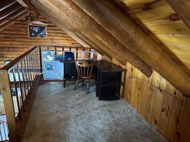 Loft has Area for Added Bed or Desk.