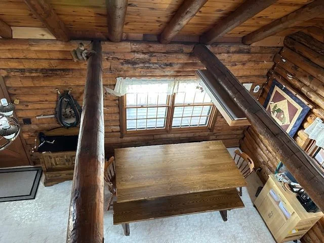 View to Dining Area from Above.