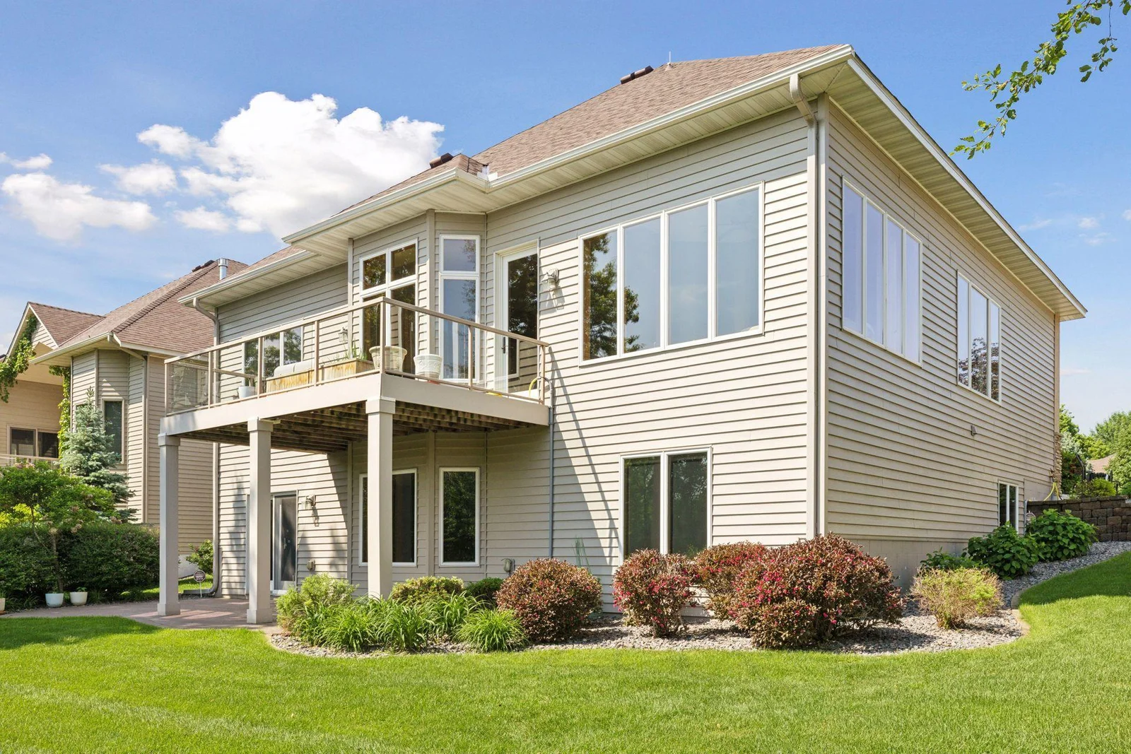 View of back of home