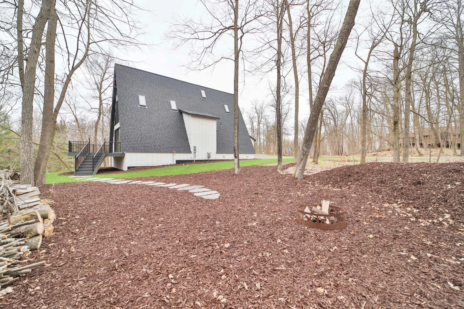 Expansive Yard and Firepit area