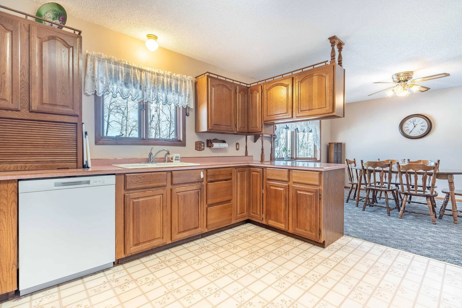 Kitchen into Dining Room