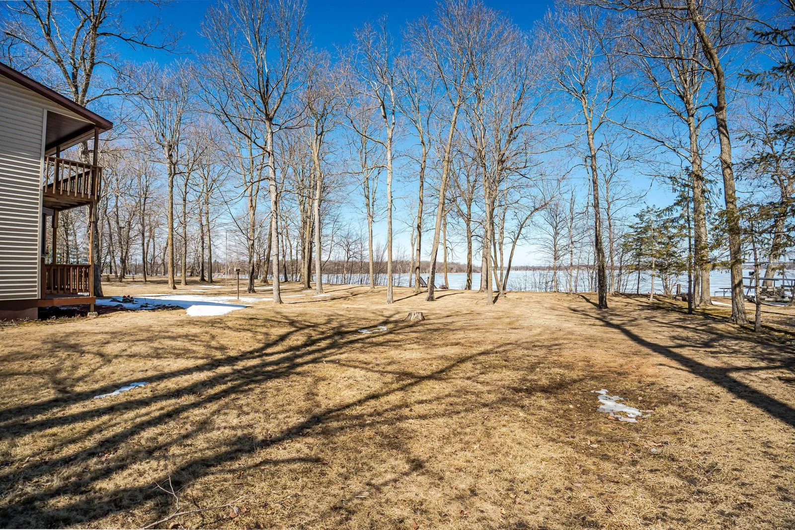Yard Between House and Lake