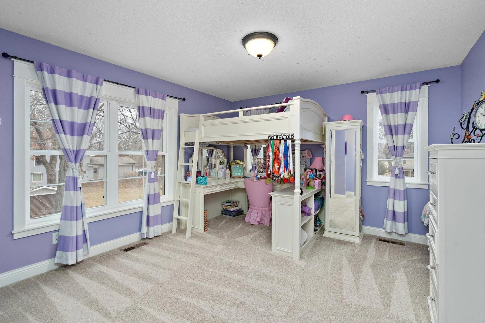And both have a generous closet with French doors for easy access!