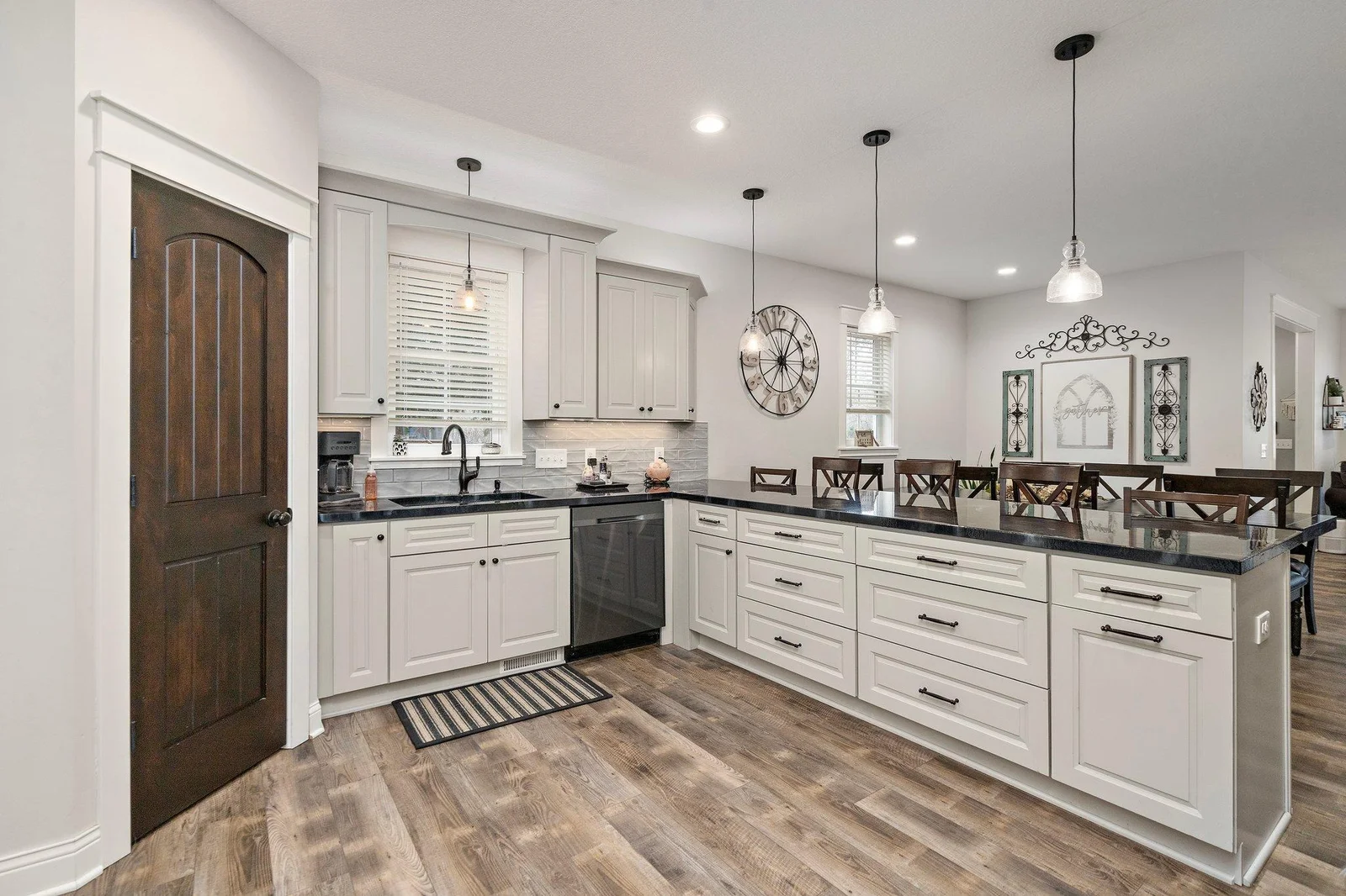 Large walk-in pantry, and above and below cabinet lighting!