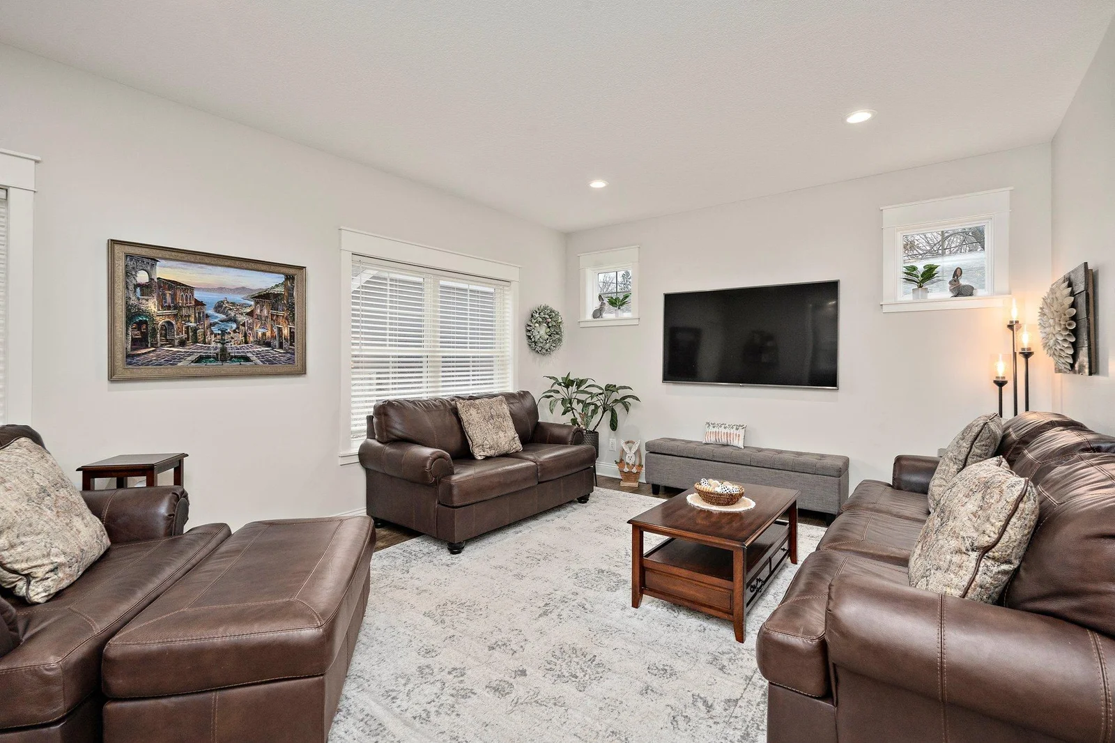 Sunlight filled living room