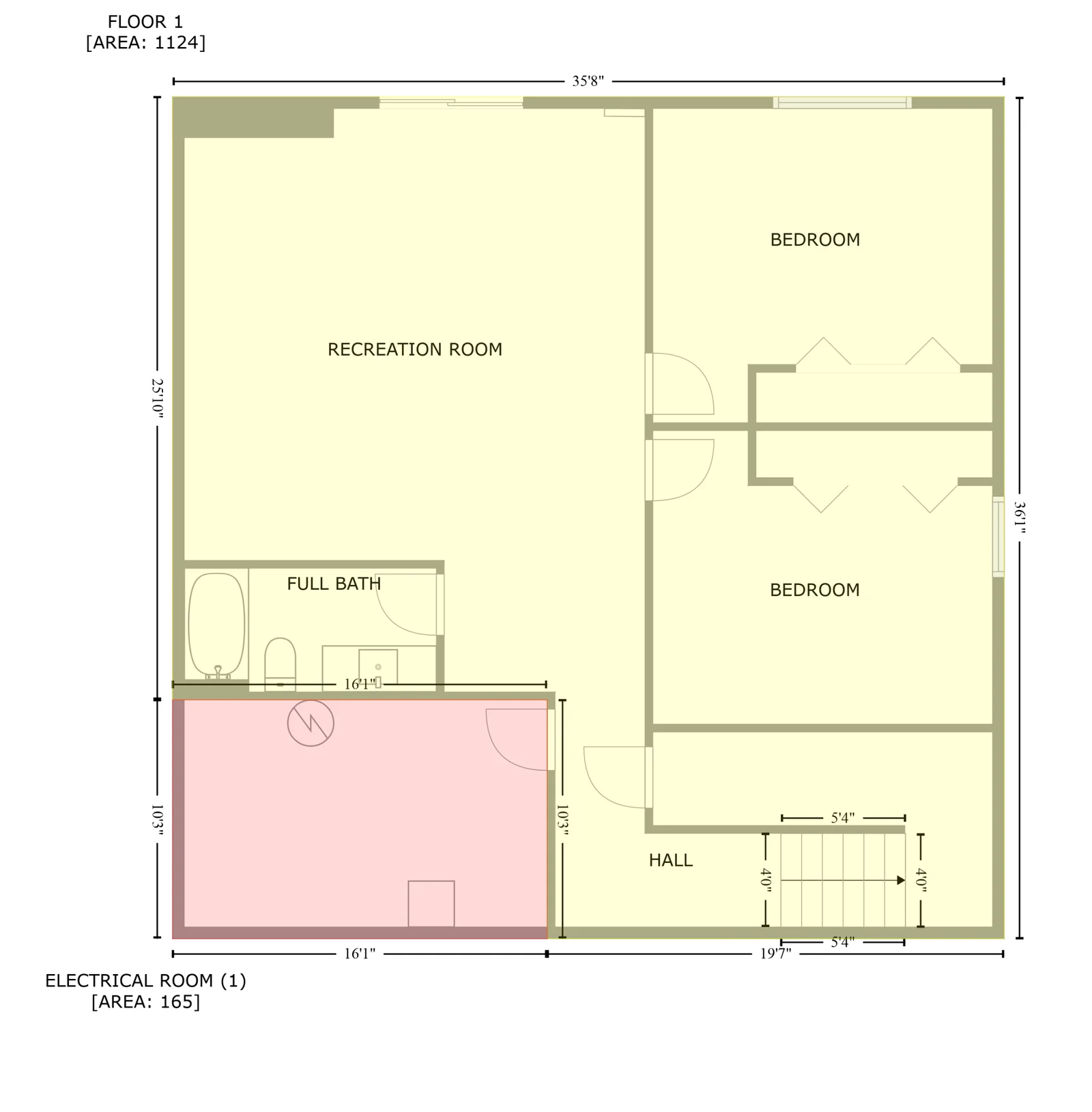 Lower Level Floorplan