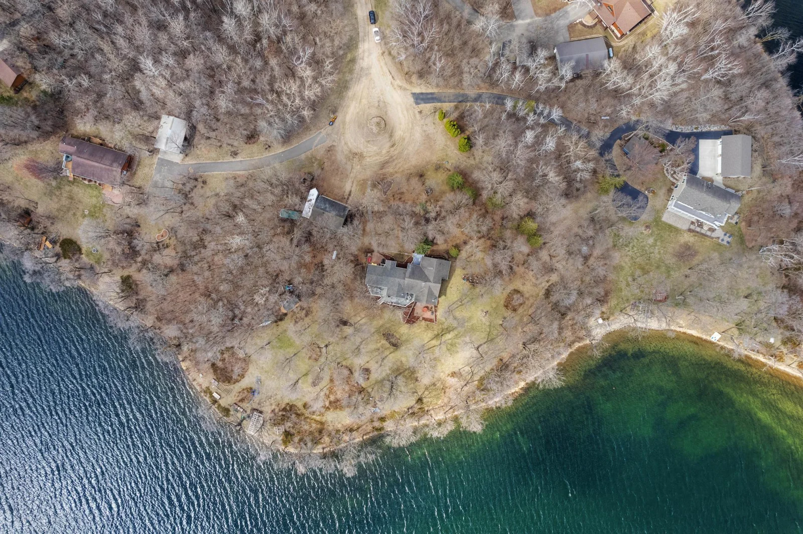 Overhead view of the grounds