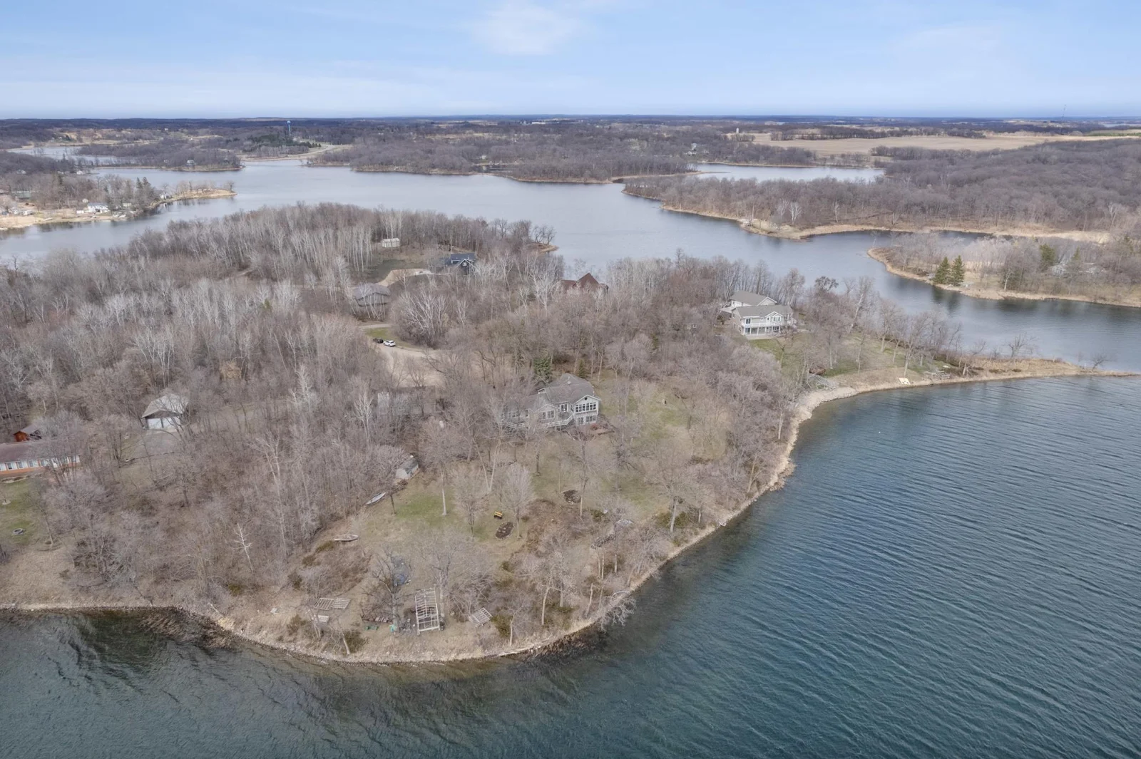Aerial view of the peninsula