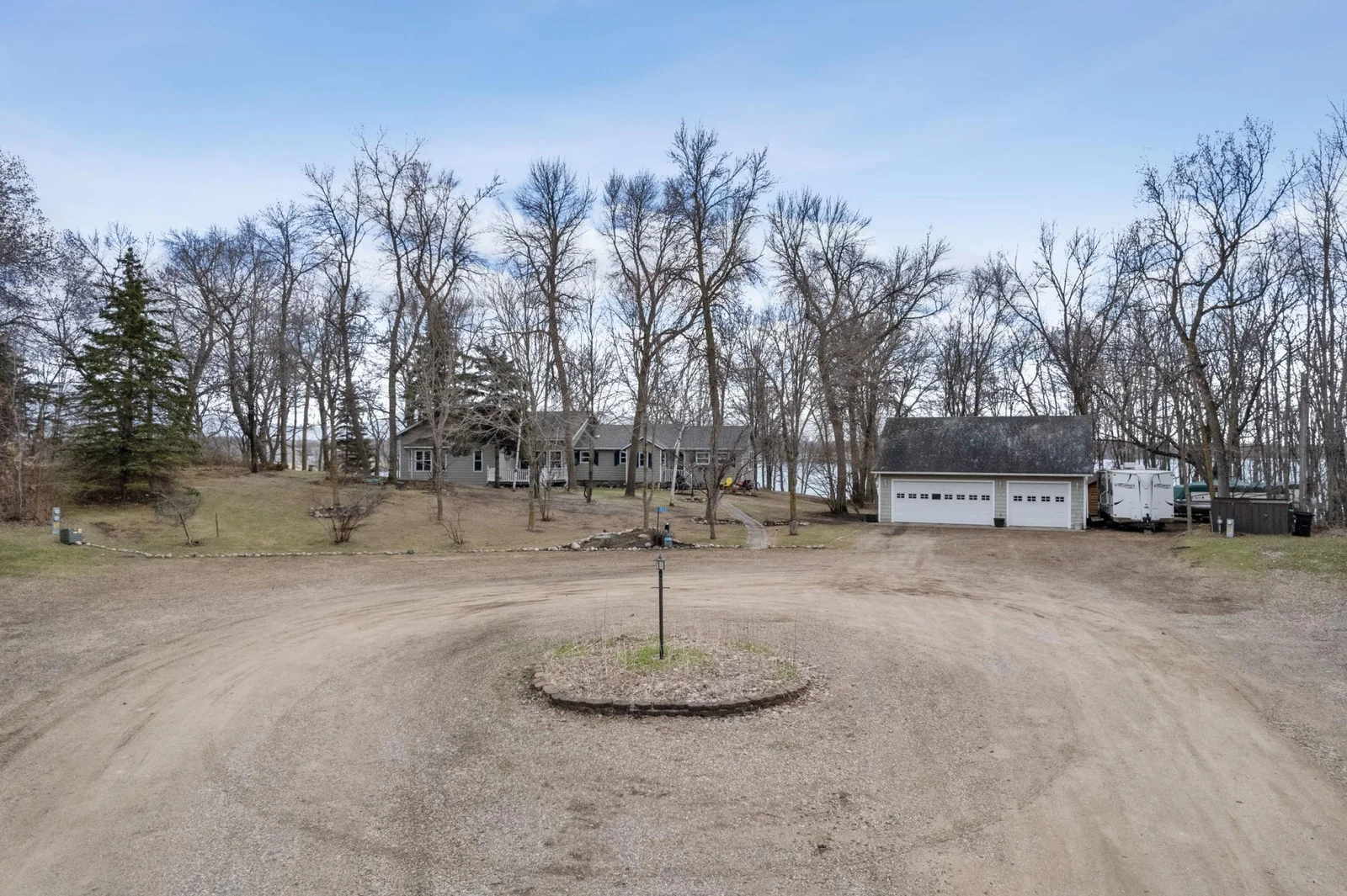Property is located at the end of the peninsula