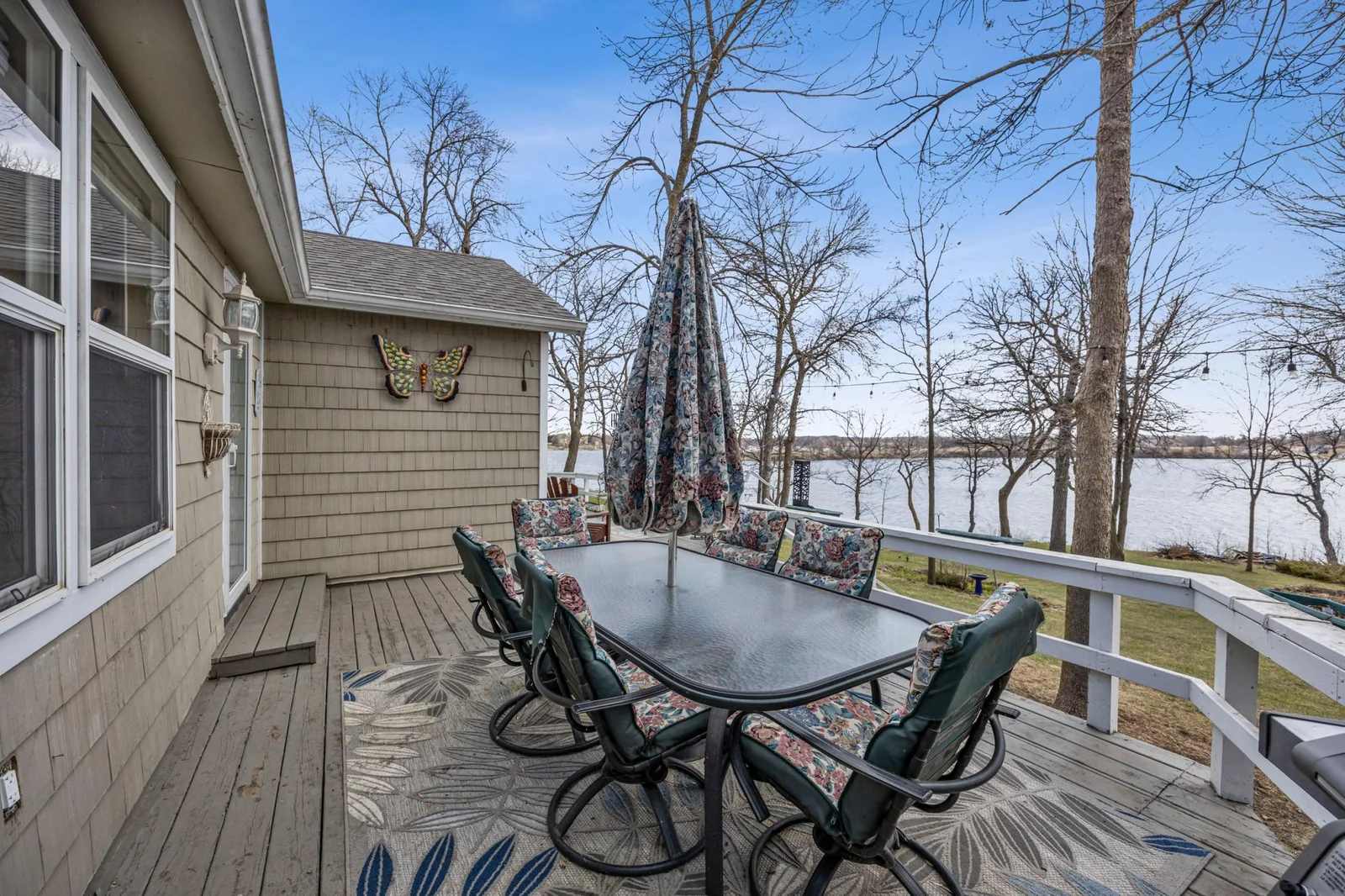 Sit and relax with the incredible lake views