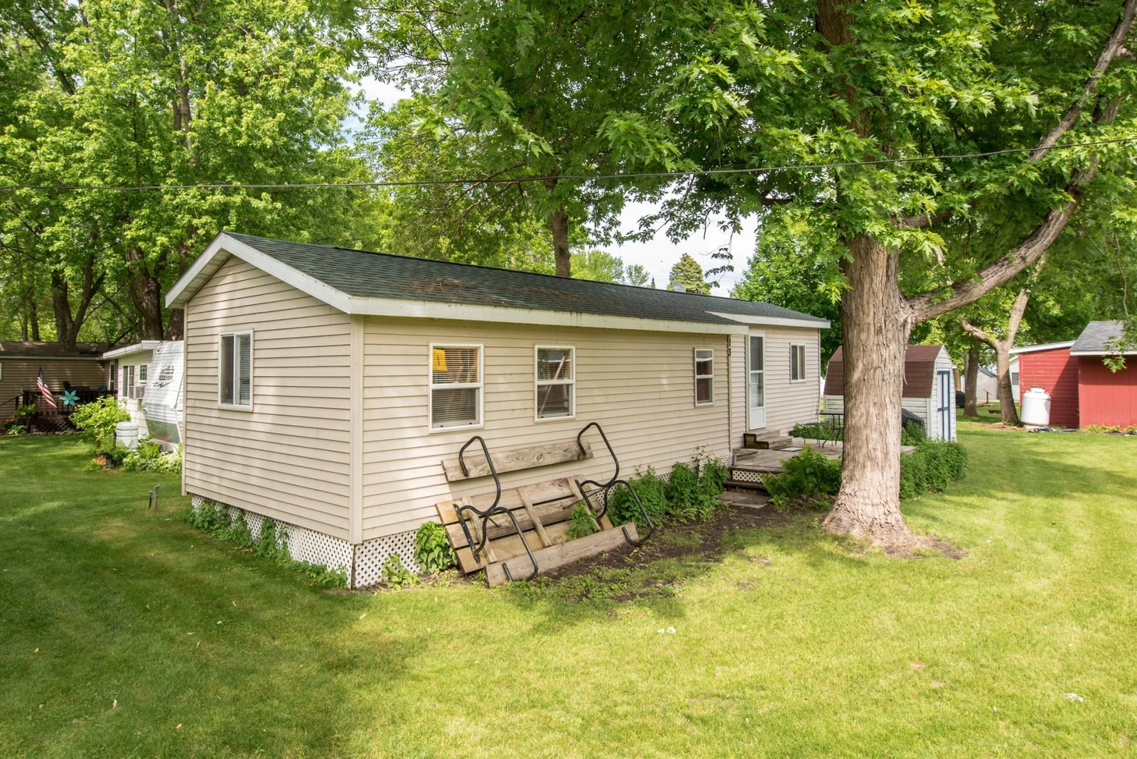 Side and front of home