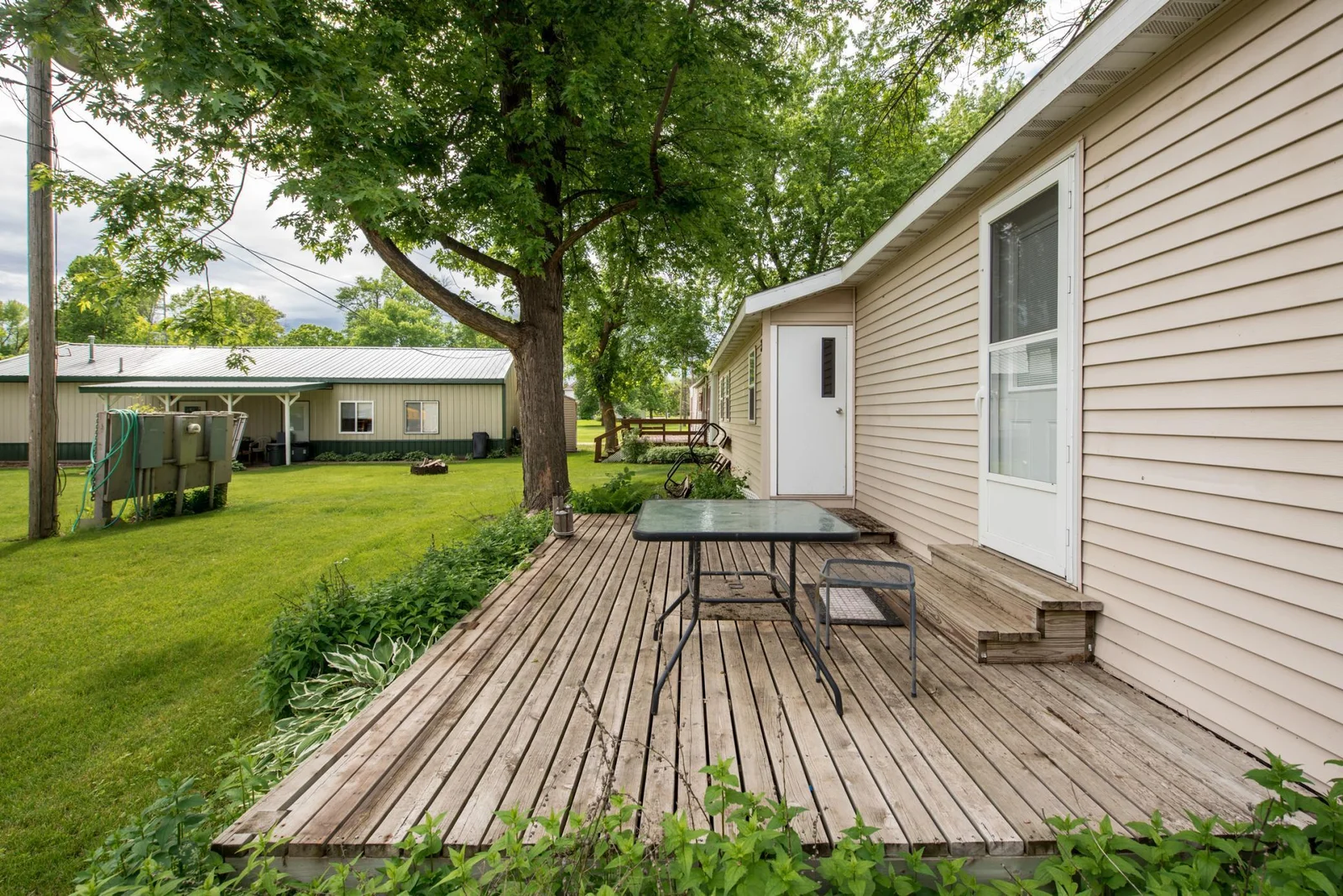 Deck and storage room