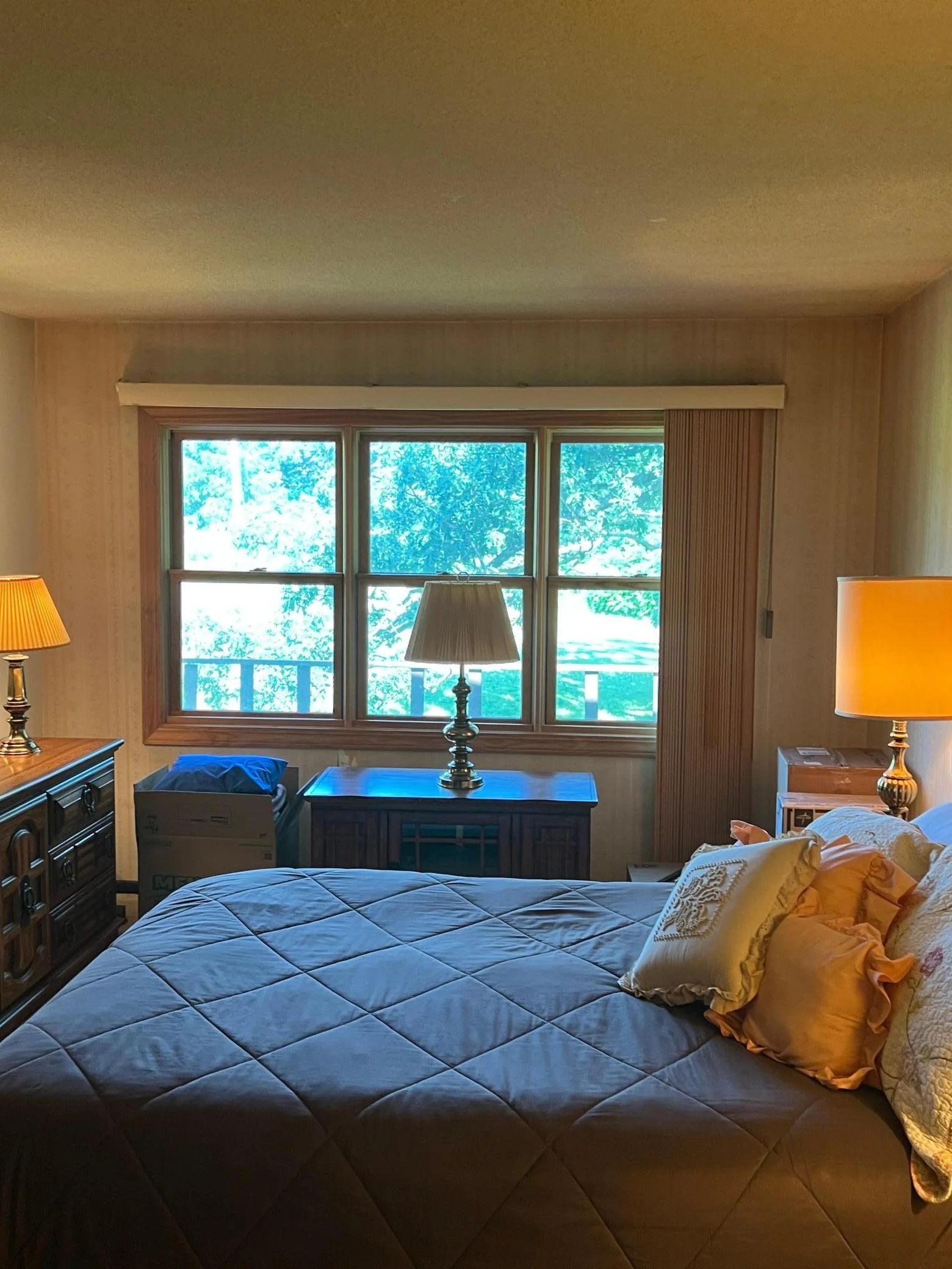 Main floor bedroom -looking west