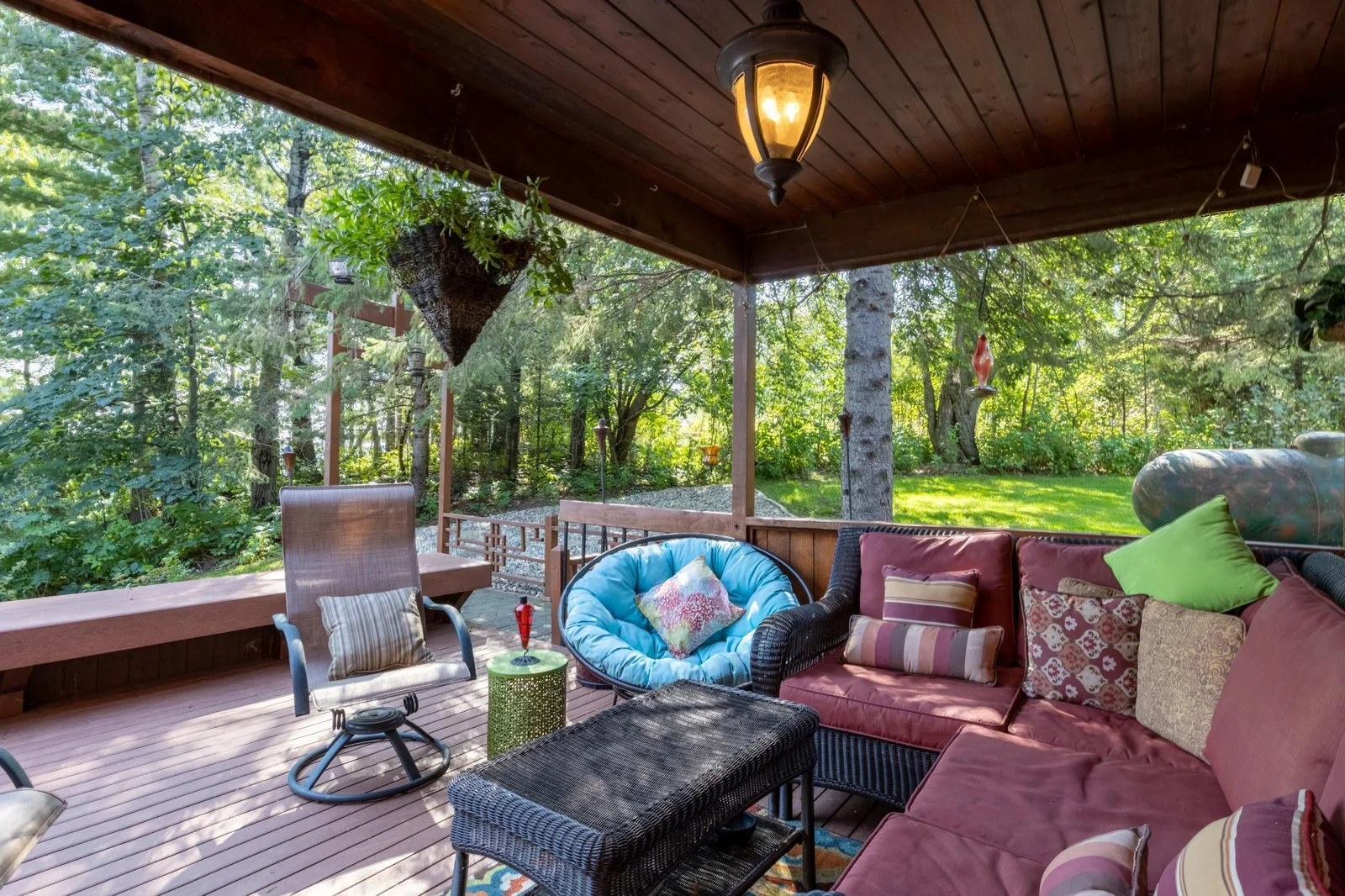 Cozy Covered Seating Area to Enjoy the Outdoors Anytime