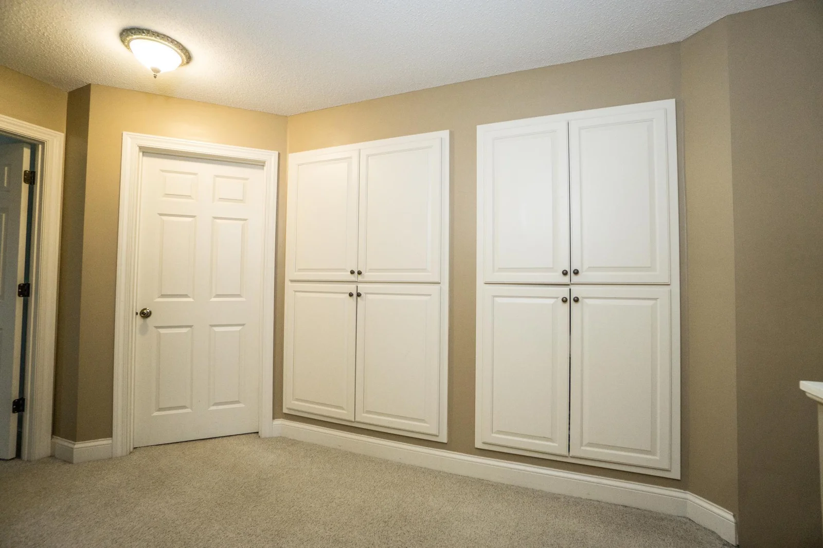 Upstairs deep storage in hallway.