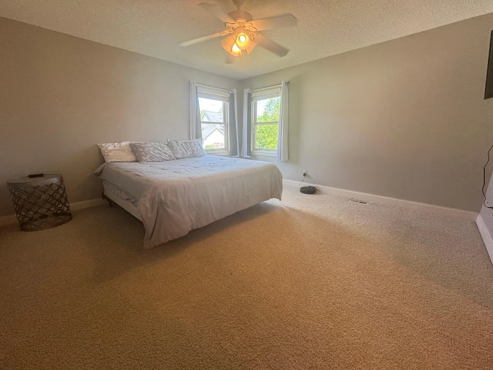 Bedroom 3 of 4 shown with a king size bed.