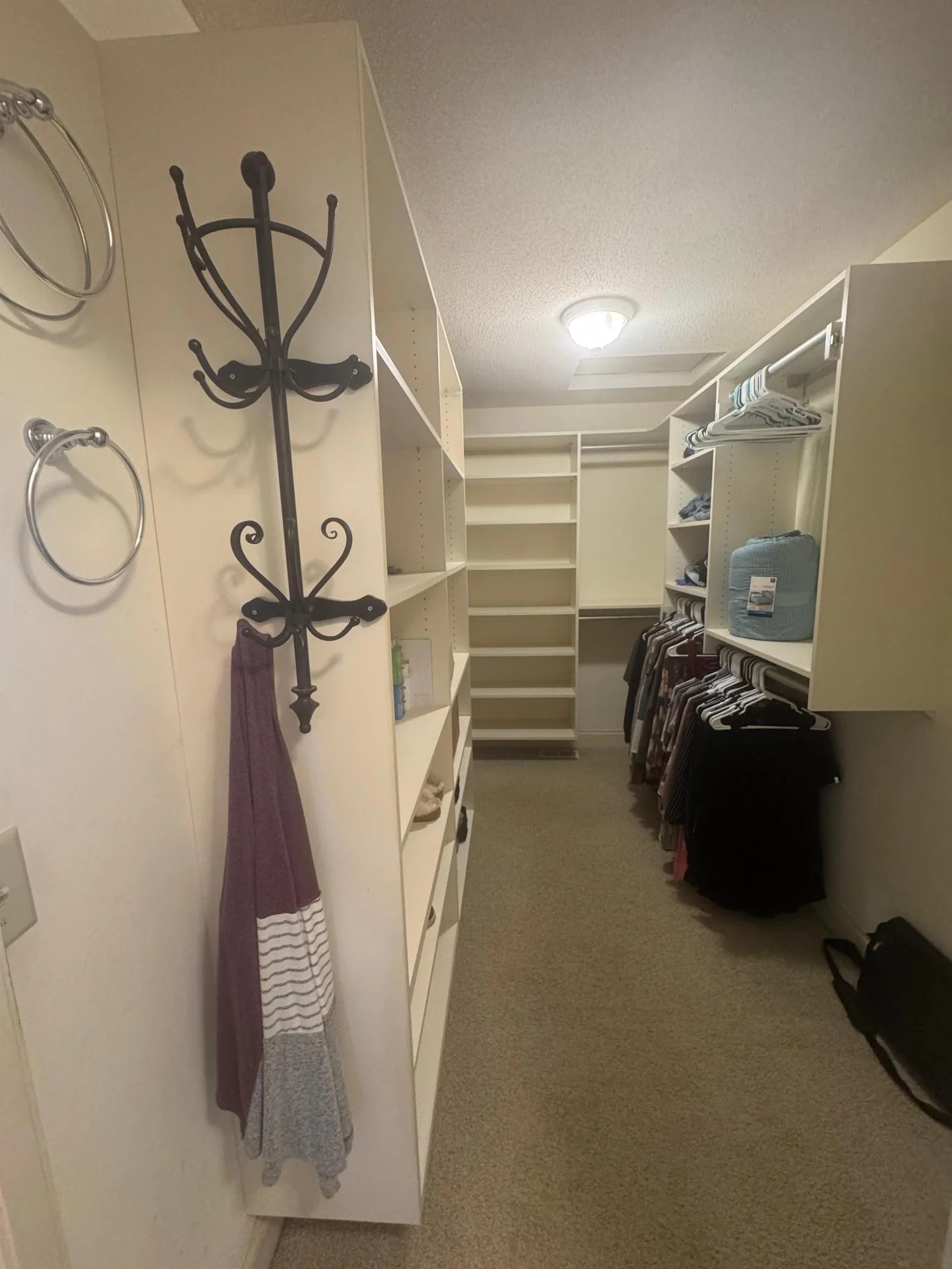 Owners  deep walk-in closet.