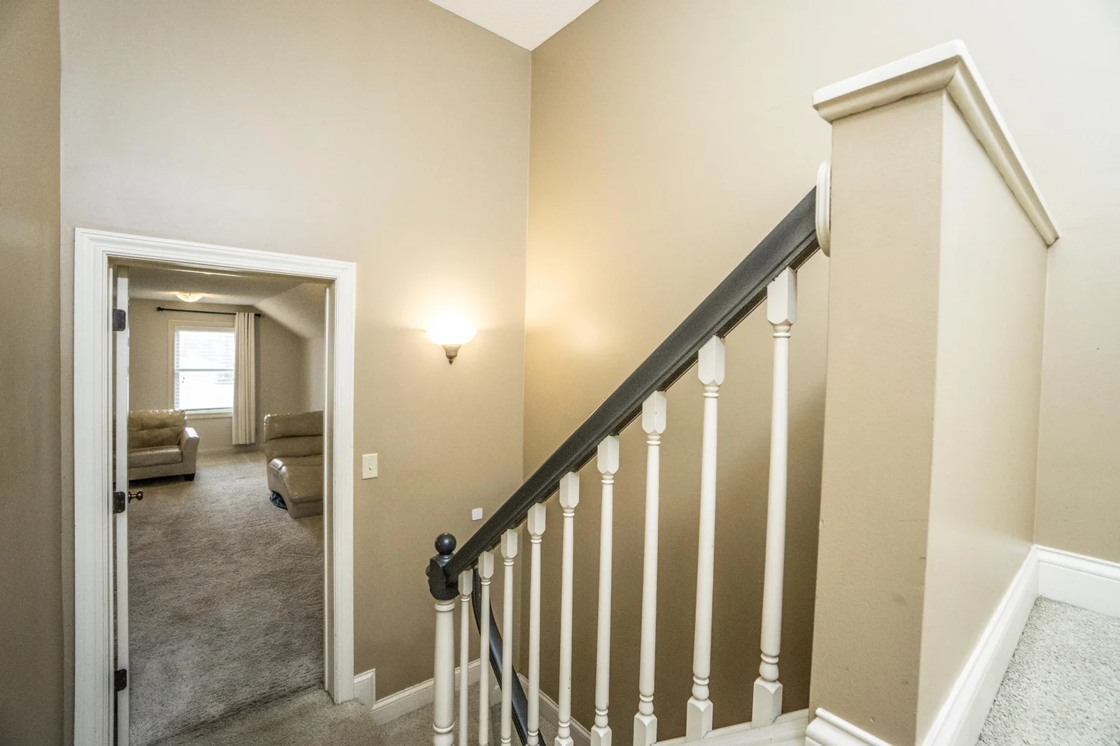 View of mid-level  bonus family room