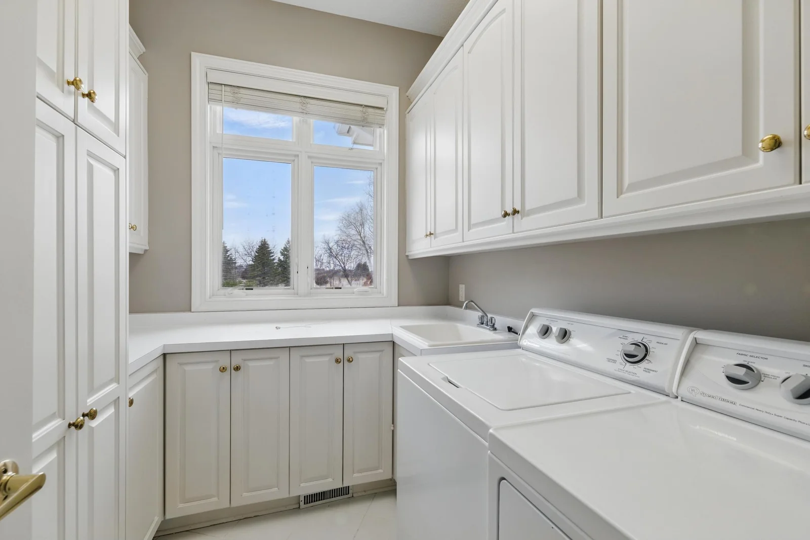 Main level laundry room.