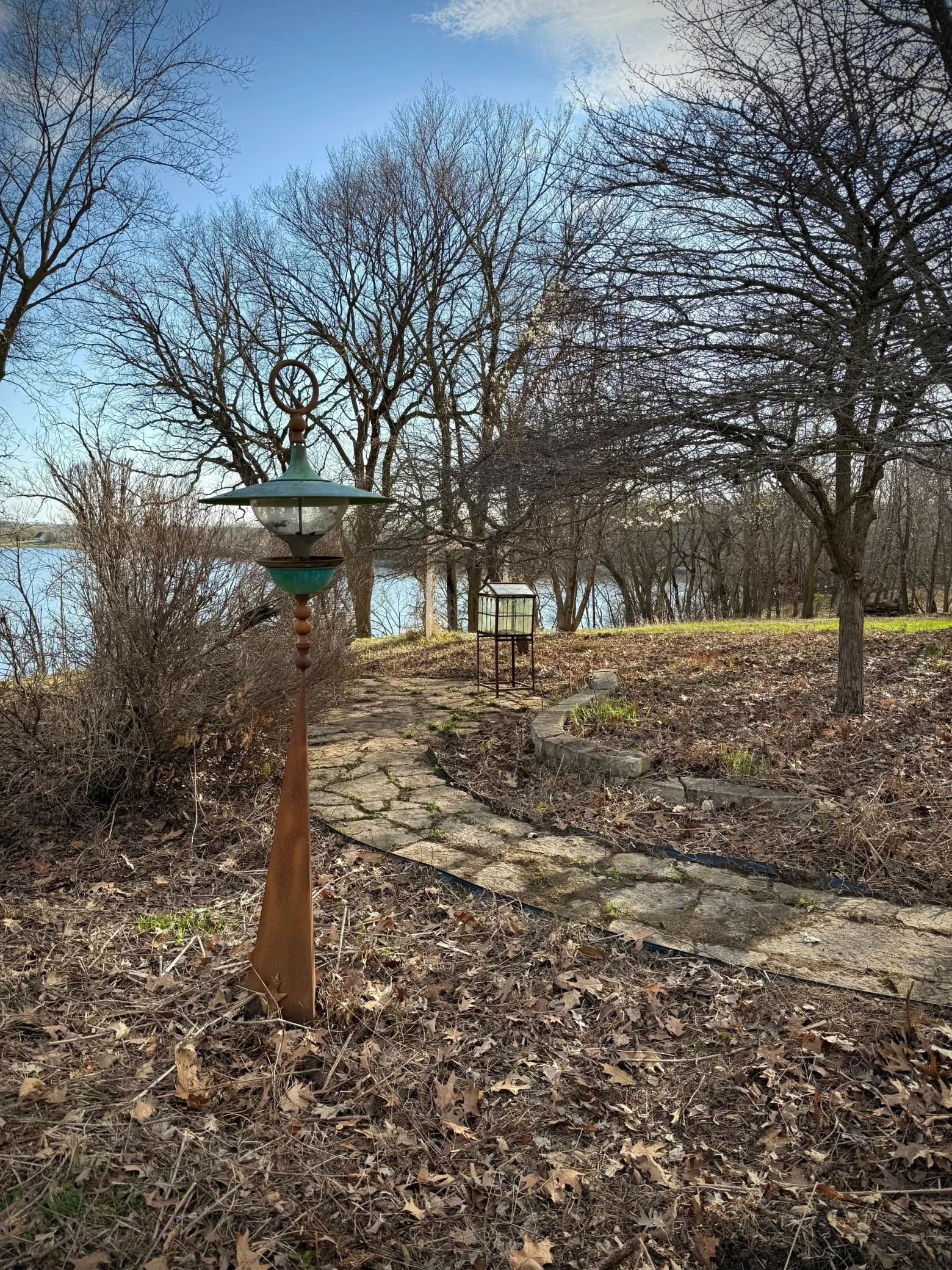 Lakeside garden.