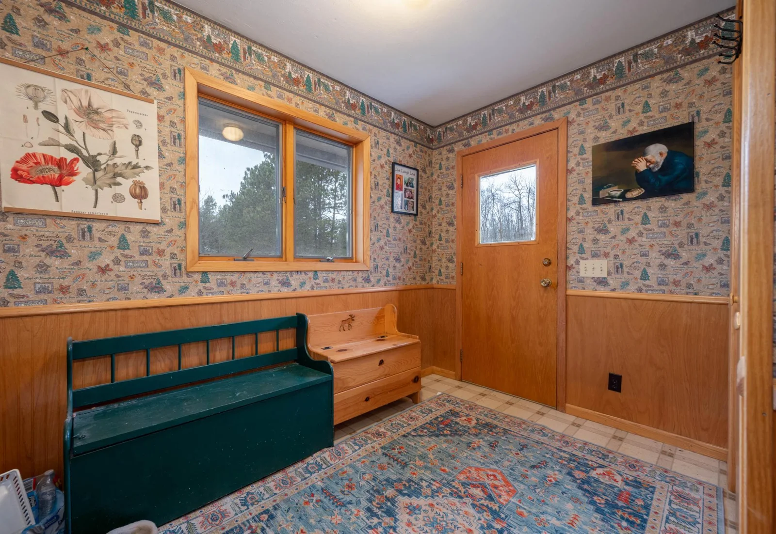 Mudroom adjacent to the Kitchen