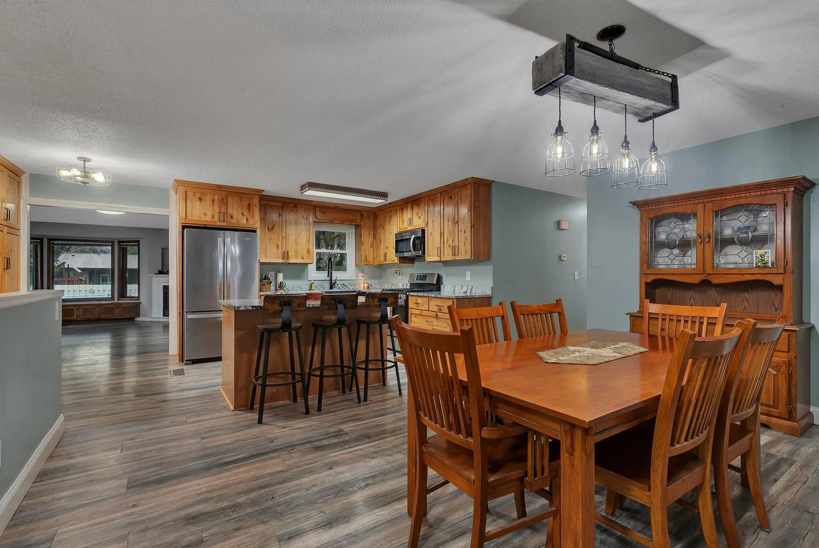 Main level features an open flow living area, ideal for both everyday living and gatherings.