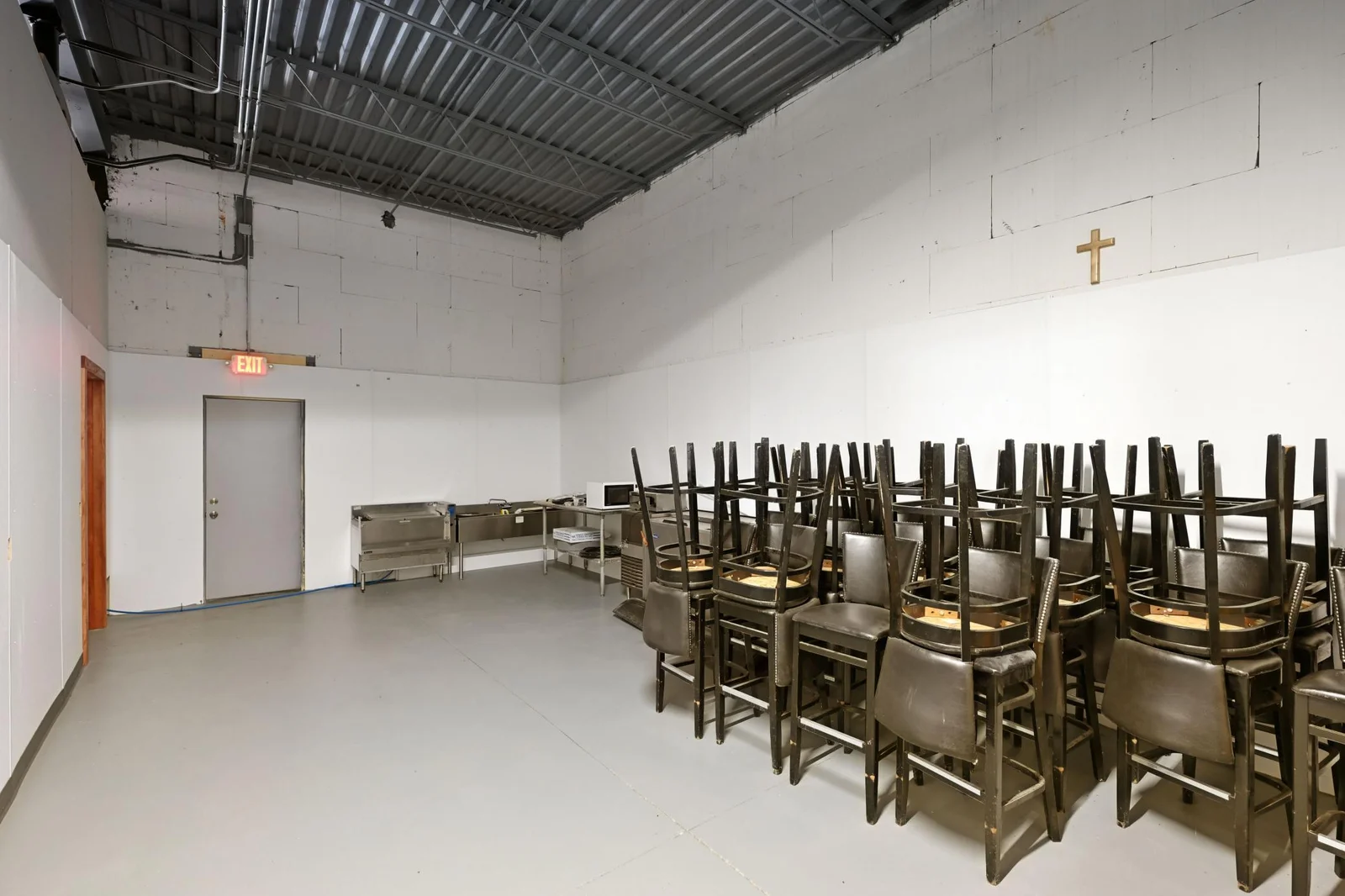The kitchen has started preparation and ready for your equipment and culinary ideas.