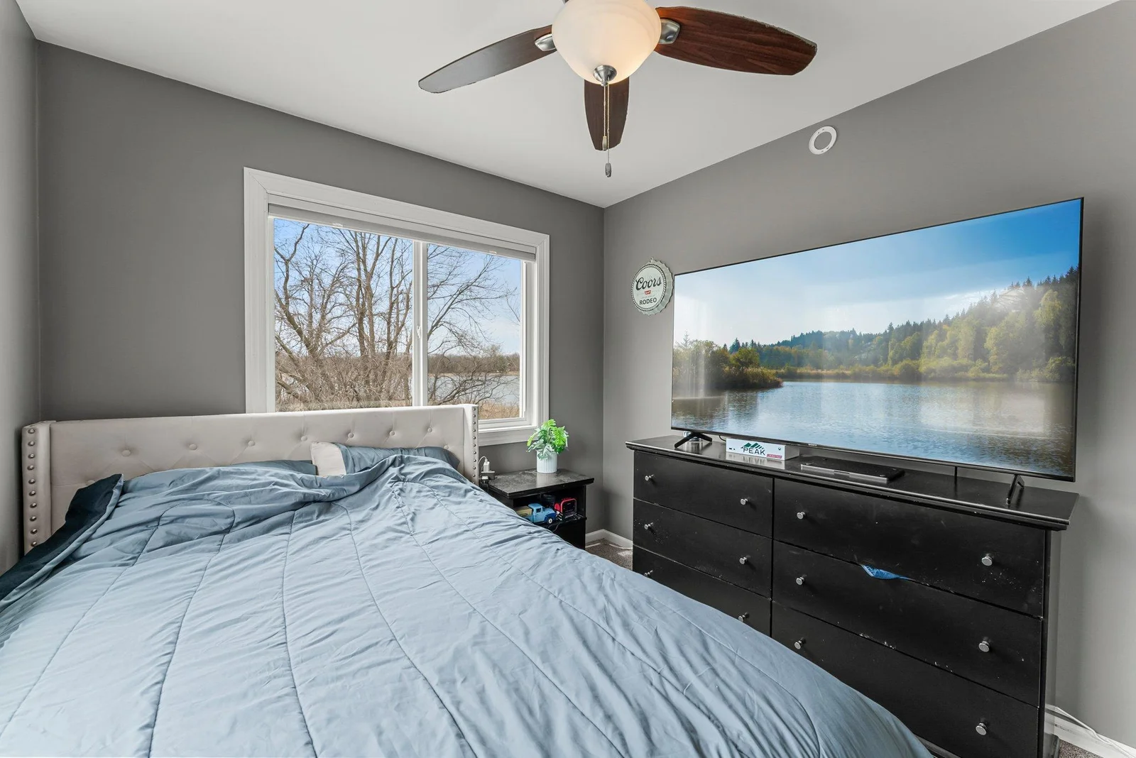 Lake views in both rooms!