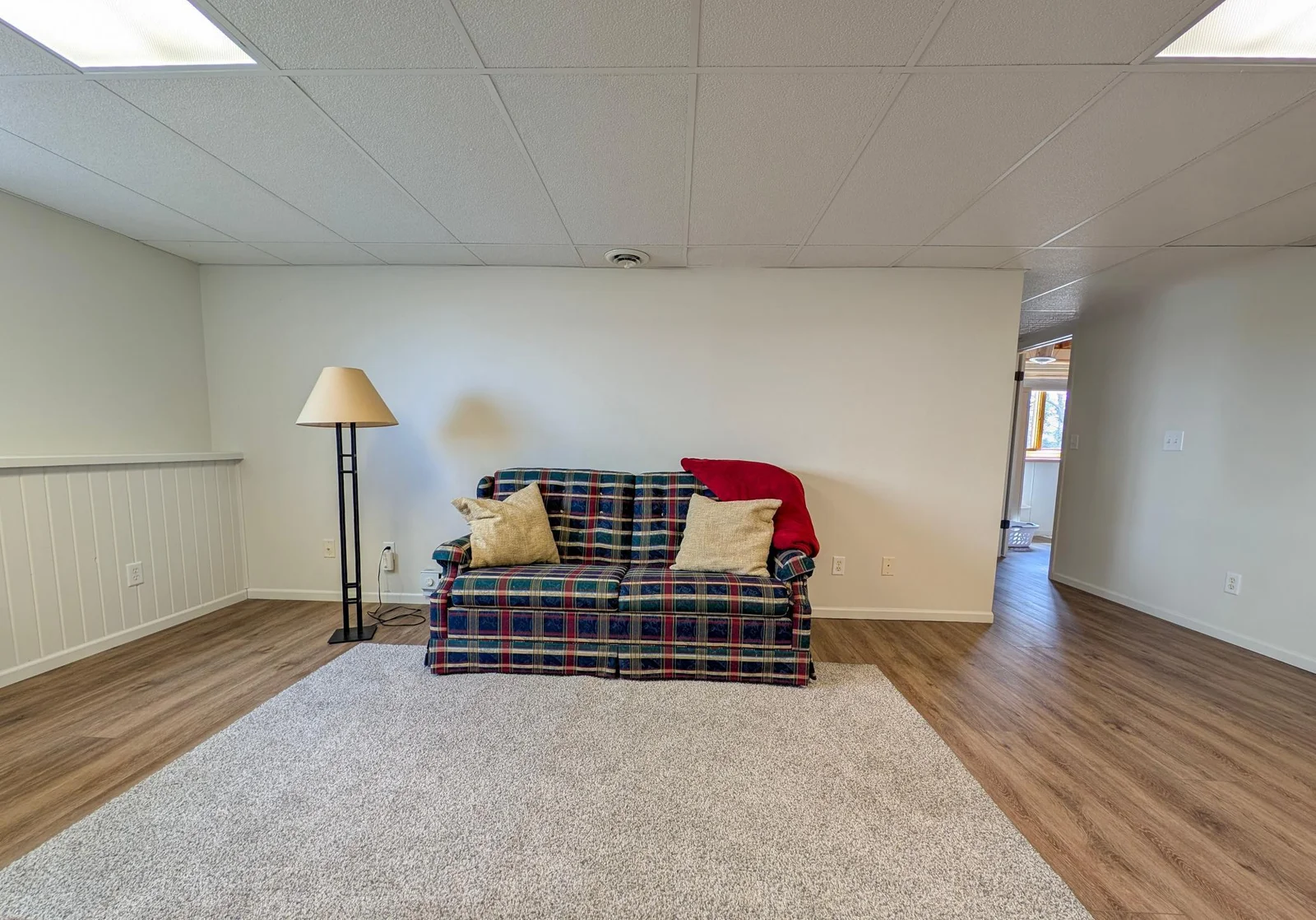 Comfort meets functionality with the lower-level living space, with room to relax after a day on the lake.